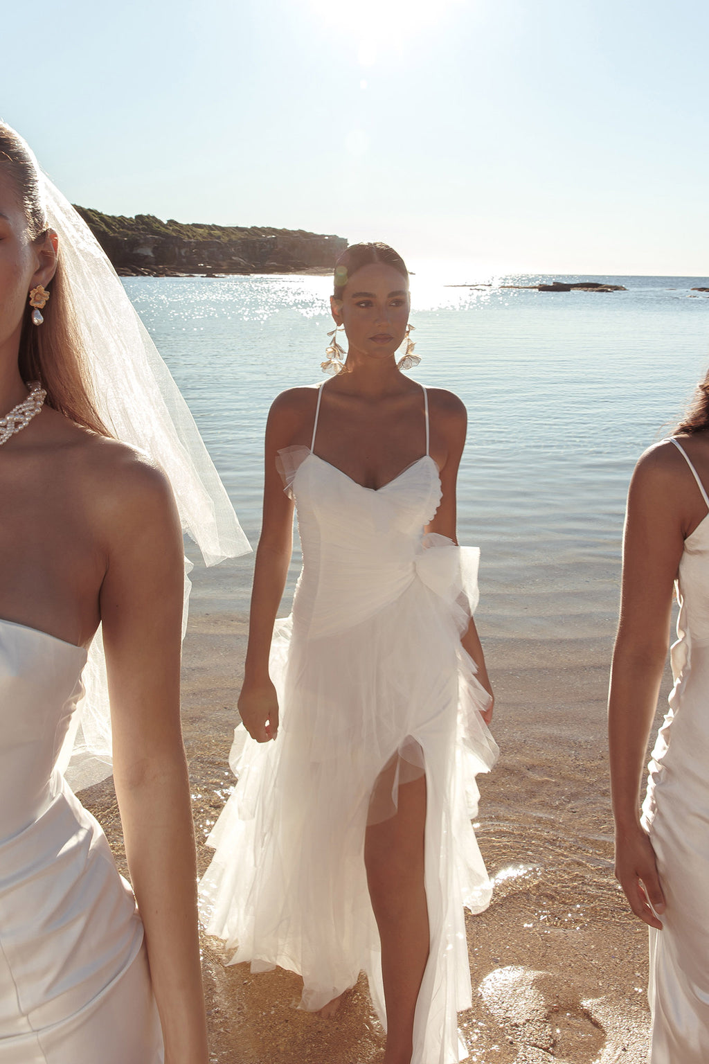 Sun To Me Tulle Maxi Dress Off White by Selfie Leslie Australia