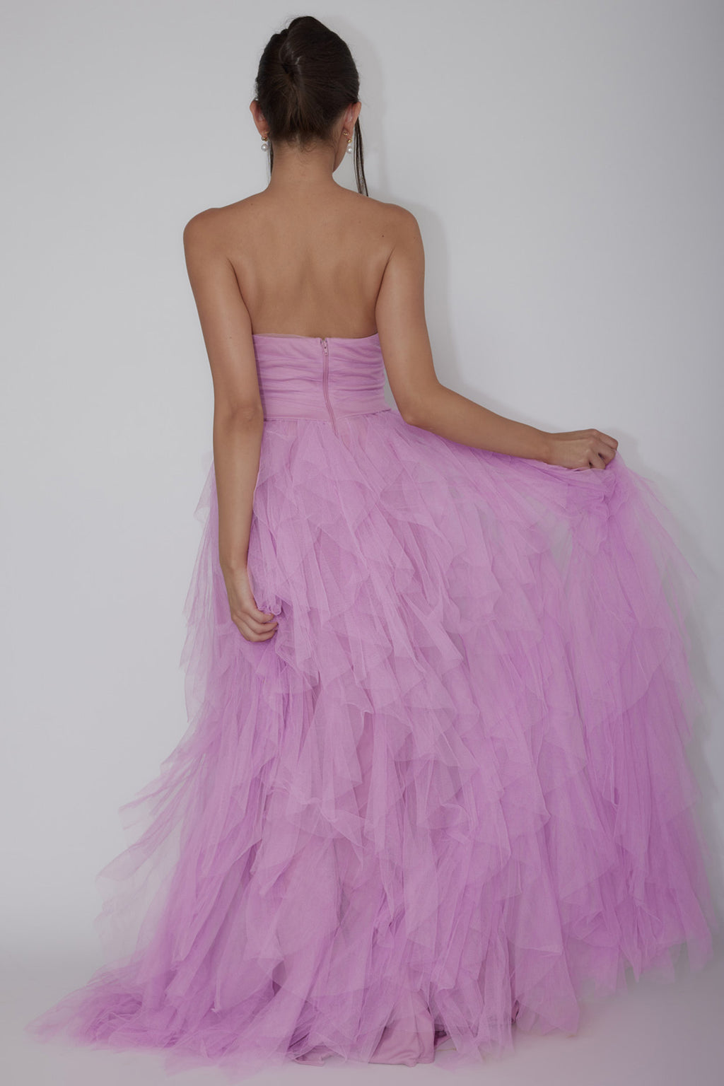 Rori Tulle Cascade Maxi Dress Orchid by Selfie Leslie Australia