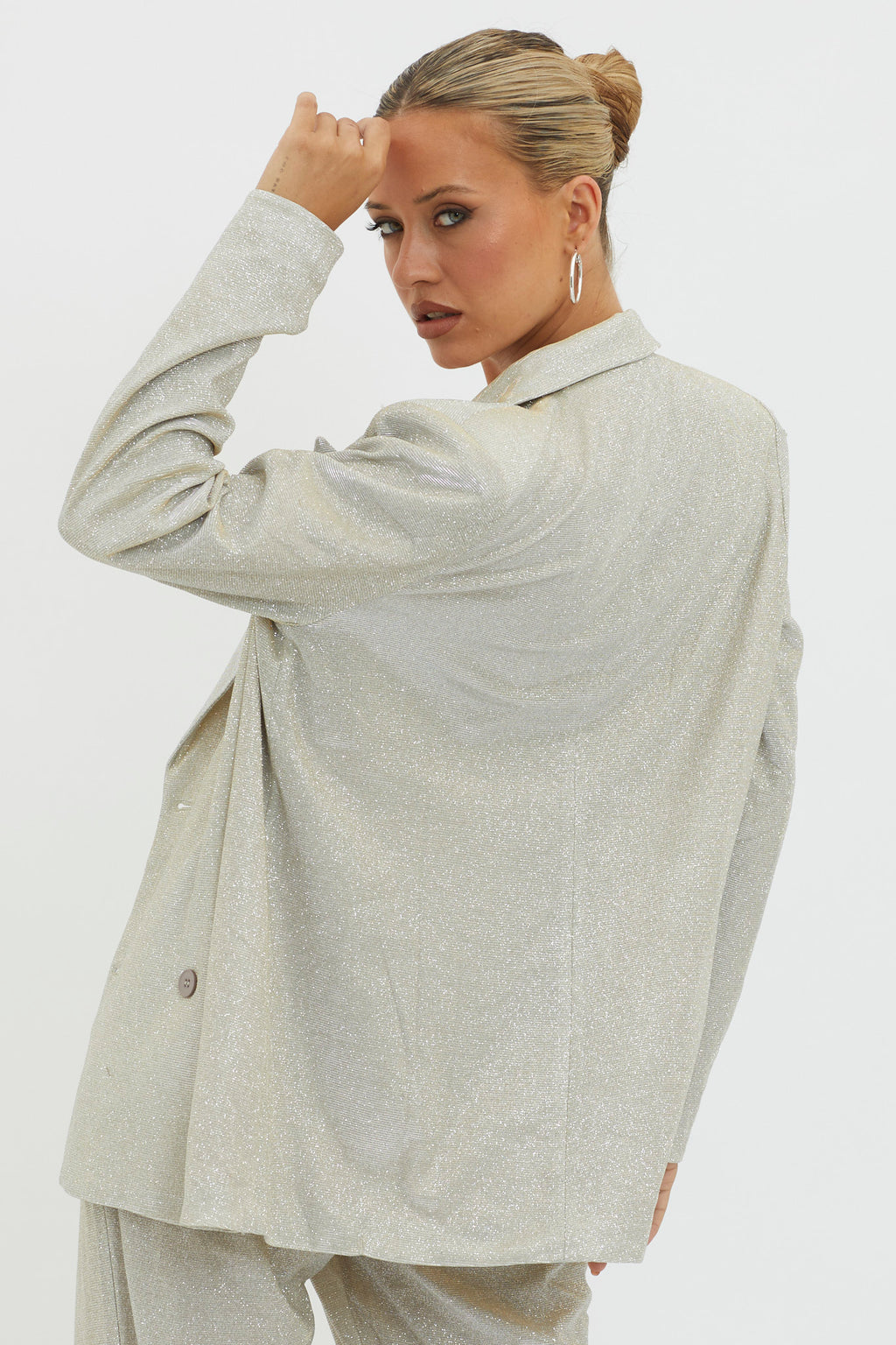 Joyeux Notch Lapel Jacket Champagne by Selfie Leslie Australia