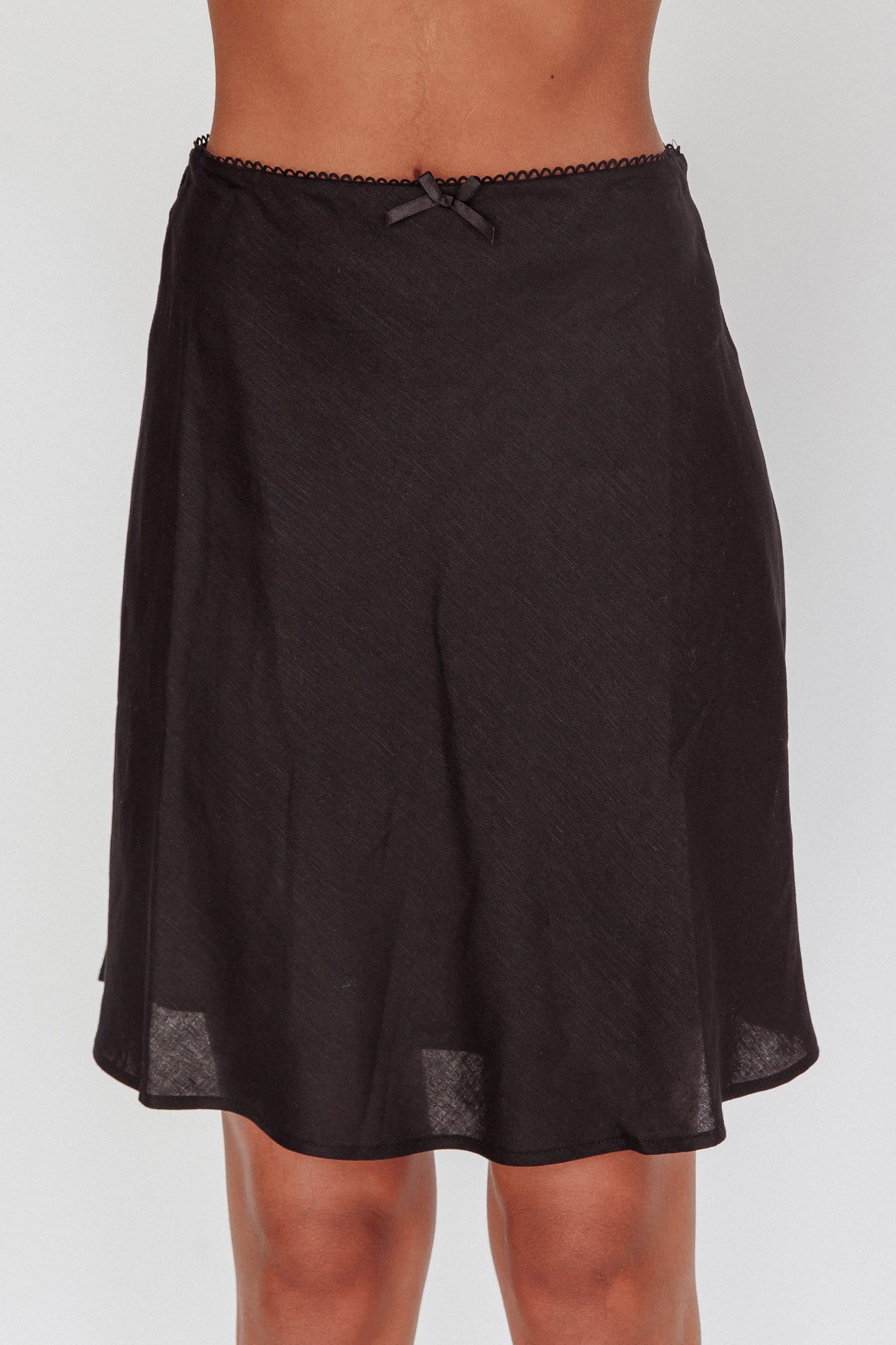 Emotional Knee Length Skirt Black by Selfie Leslie Australia