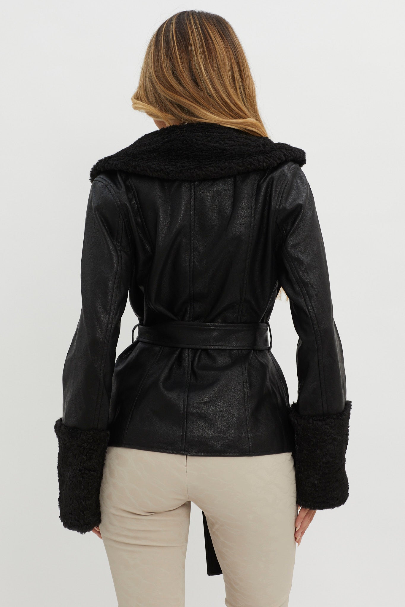 Fireside Teddy Lapel Jacket Black by Selfie Leslie Australia