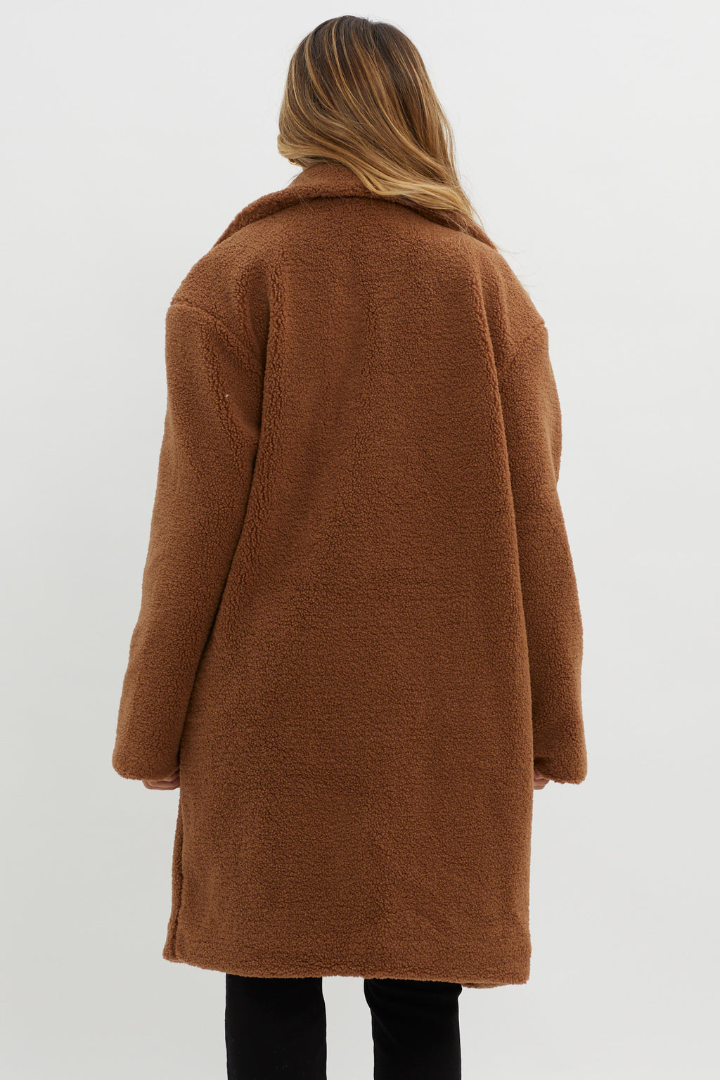 Alaska Long Side Pocket Coat Mocha by Selfie Leslie Australia