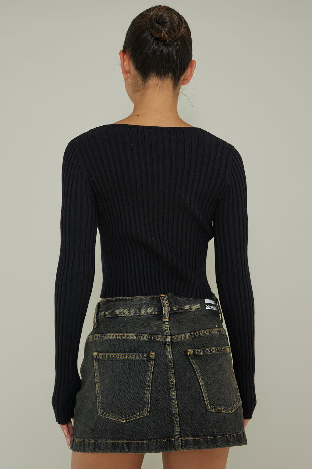 New School Long Sleeve Top Black by Selfie Leslie Australia