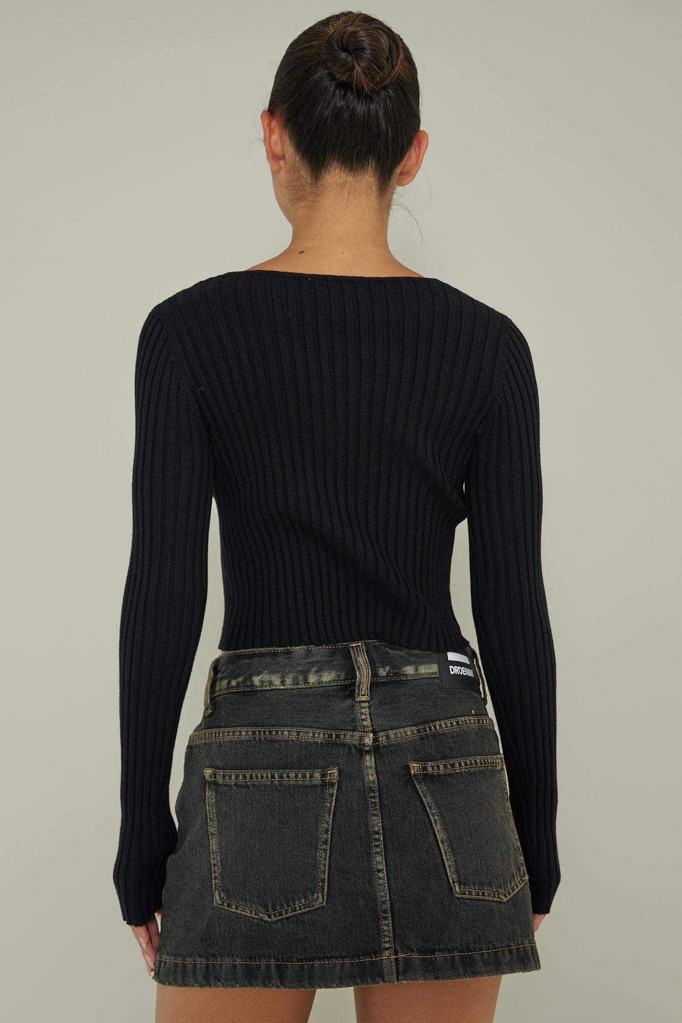 New School Long Sleeve Top Black by Selfie Leslie Australia