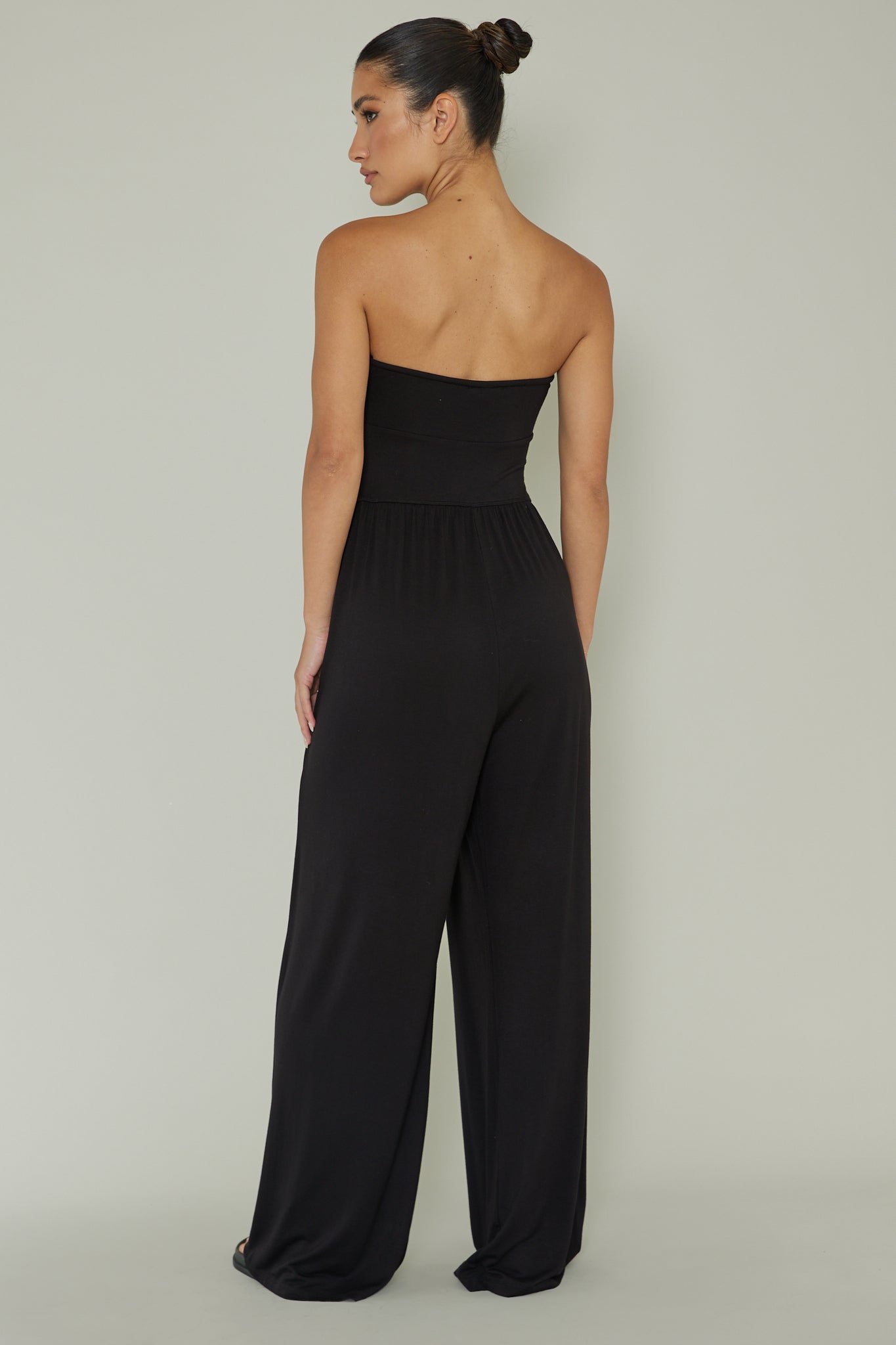 Morocca Strapless Jumpsuit Black by Selfie Leslie Australia