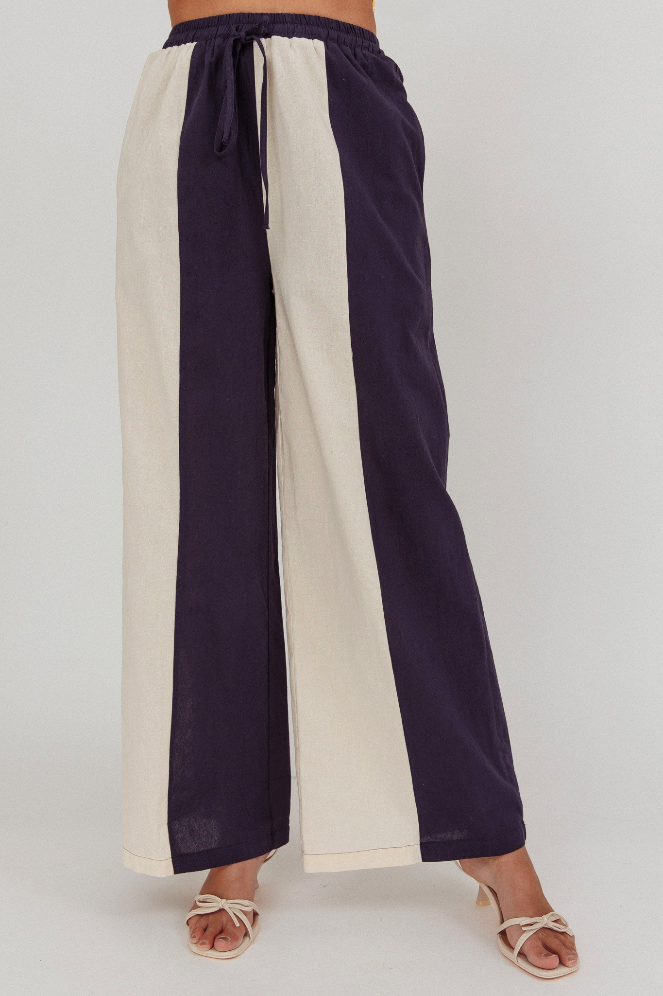Dream Girl Contrast Wide Leg Pant Midnight by Selfie Leslie Australia