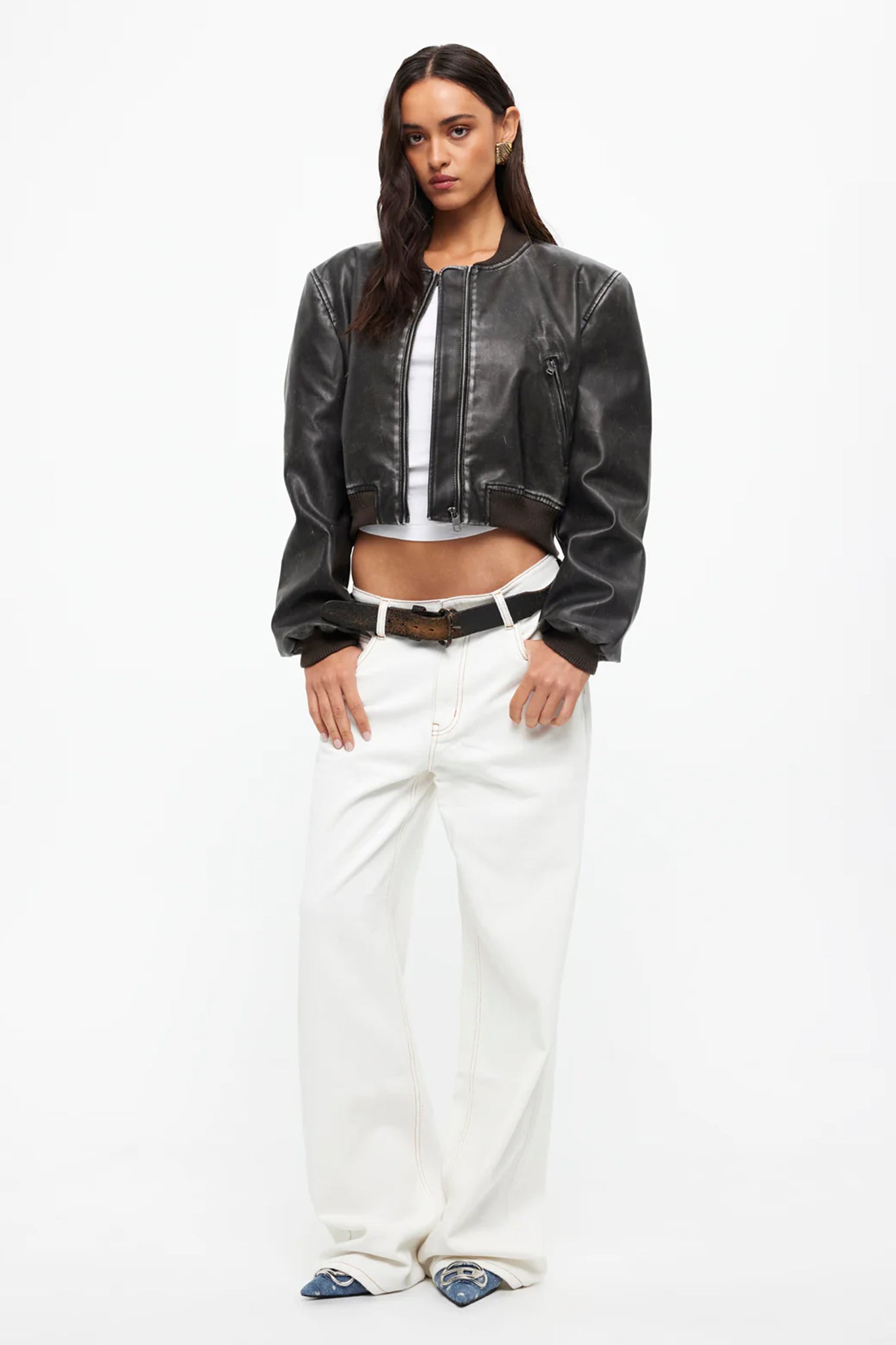LIONESS Allure Bomber Jacket Charcoal by Selfie Leslie Australia