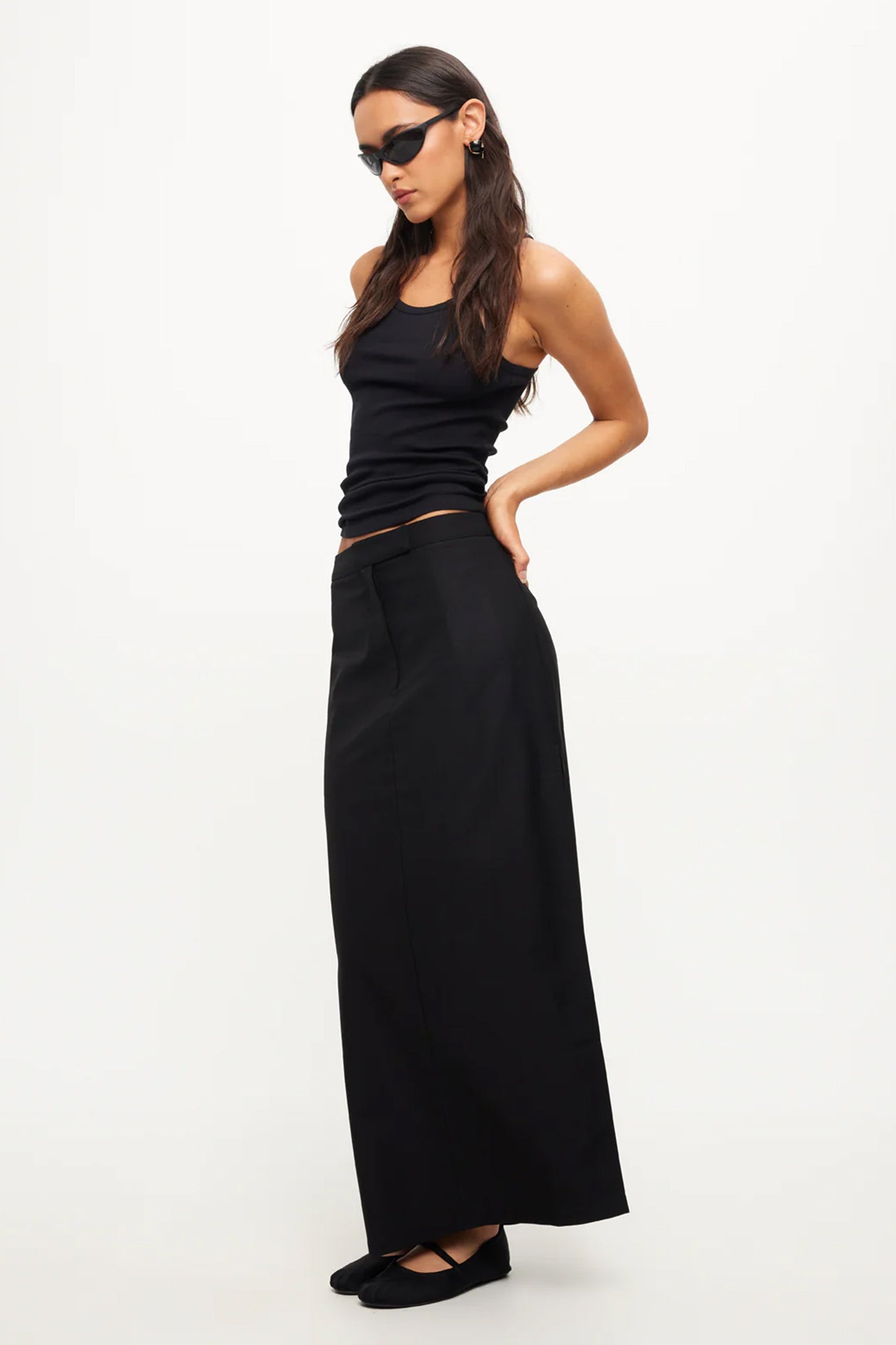 LIONESS Mariah Maxi Skirt Onyx by Selfie Leslie Australia