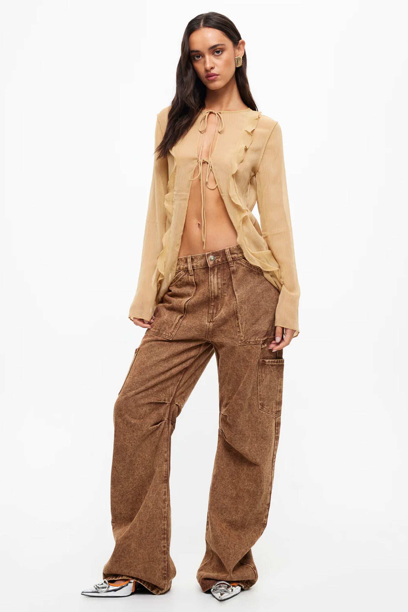 LIONESS Barely There Tie Top Sand by Selfie Leslie Australia