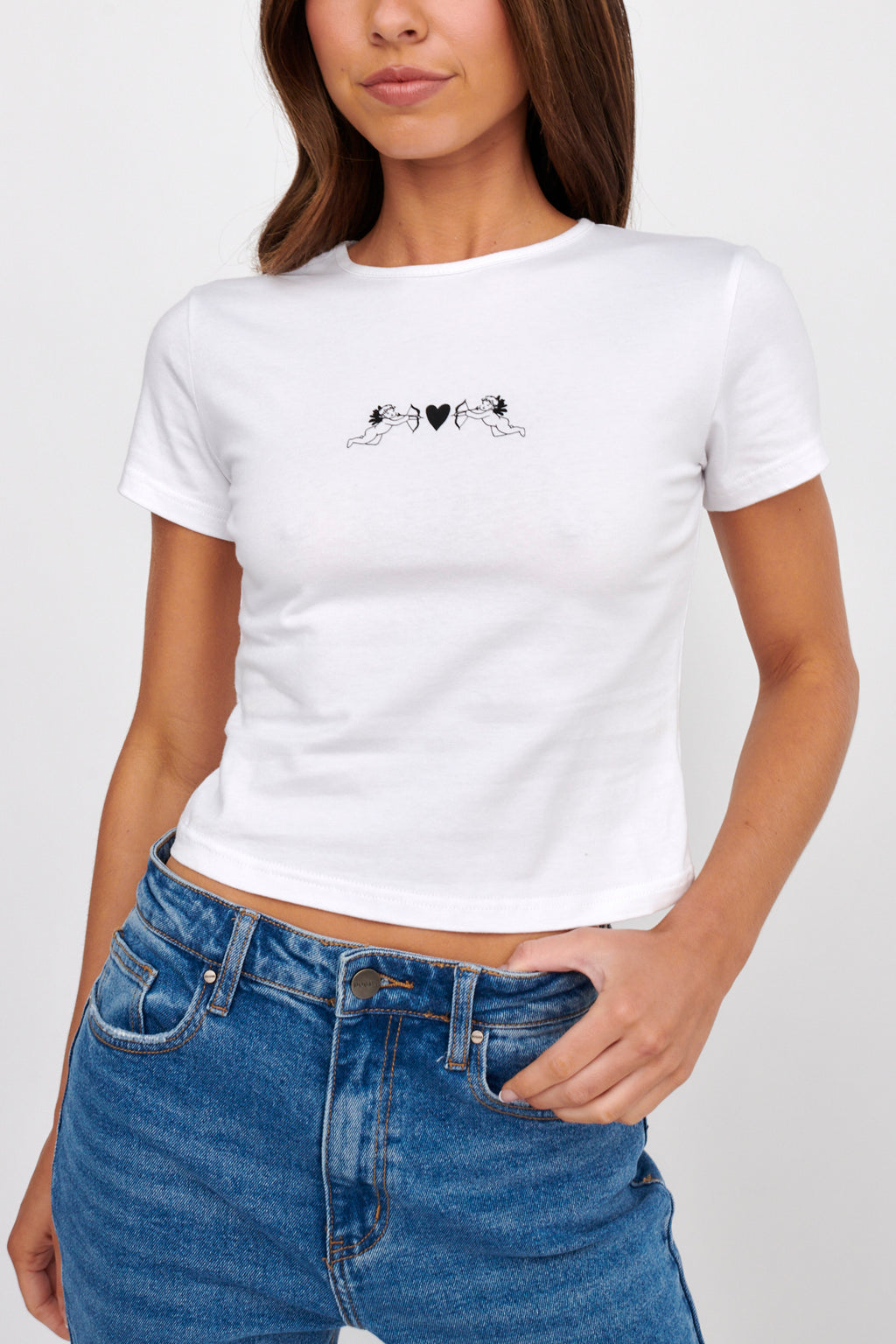 LIONESS Angels Baby Tee Porcelain by Selfie Leslie Australia