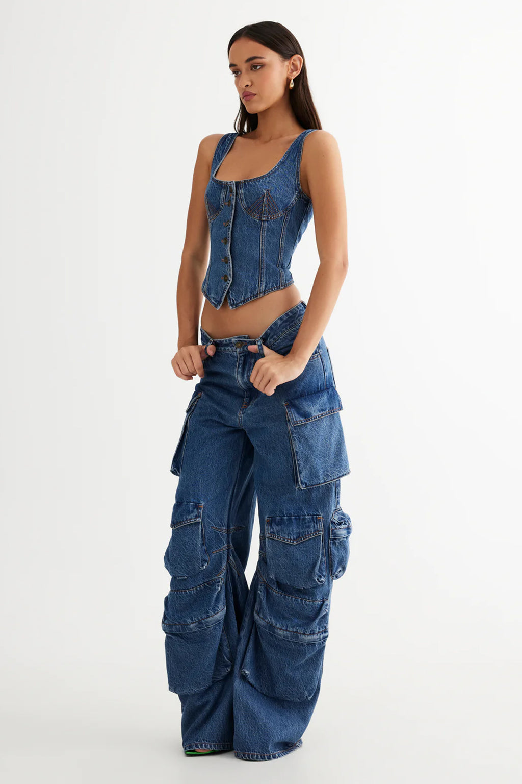 LIONESS Smokeshow Jean Blue Denim by Selfie Leslie Australia