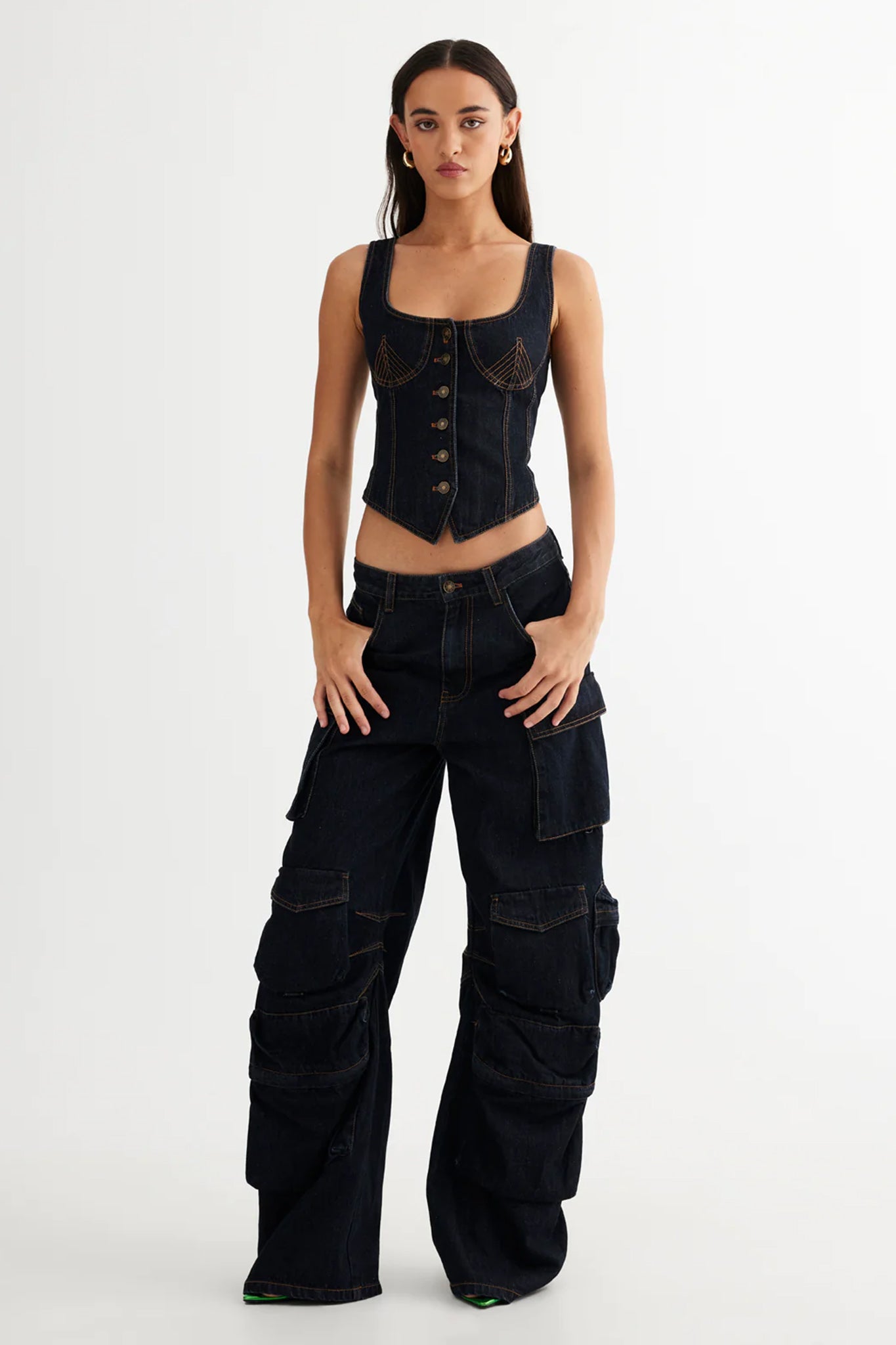 LIONESS Smokeshow Jean Dark Denim by Selfie Leslie Australia