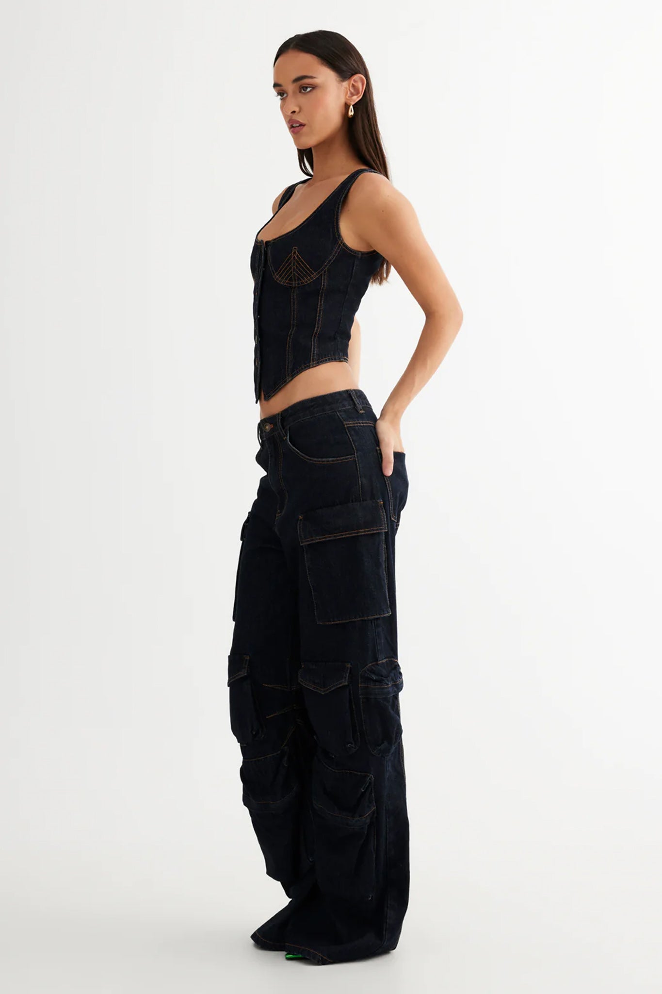 LIONESS Smokeshow Jean Dark Denim by Selfie Leslie Australia