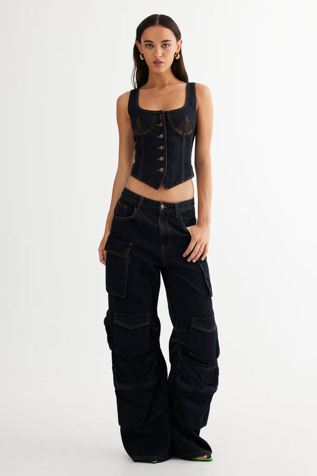 LIONESS Smokeshow Jean Dark Denim by Selfie Leslie Australia