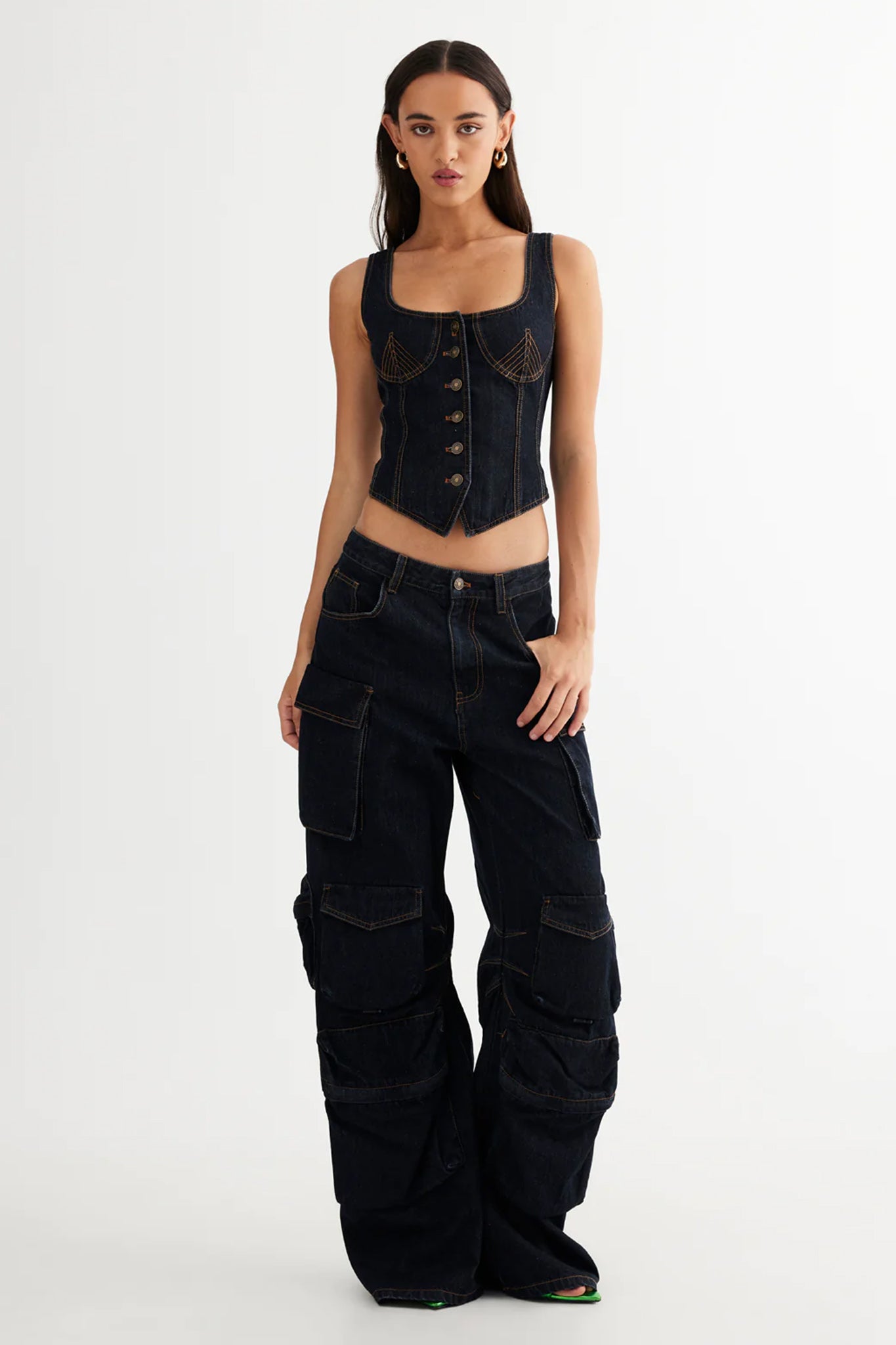 LIONESS Smokeshow Jean Dark Denim by Selfie Leslie Australia