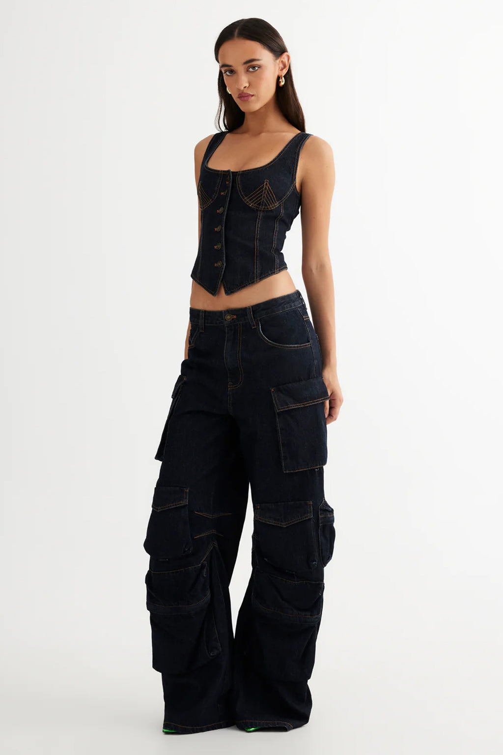 LIONESS Smokeshow Jean Dark Denim by Selfie Leslie Australia