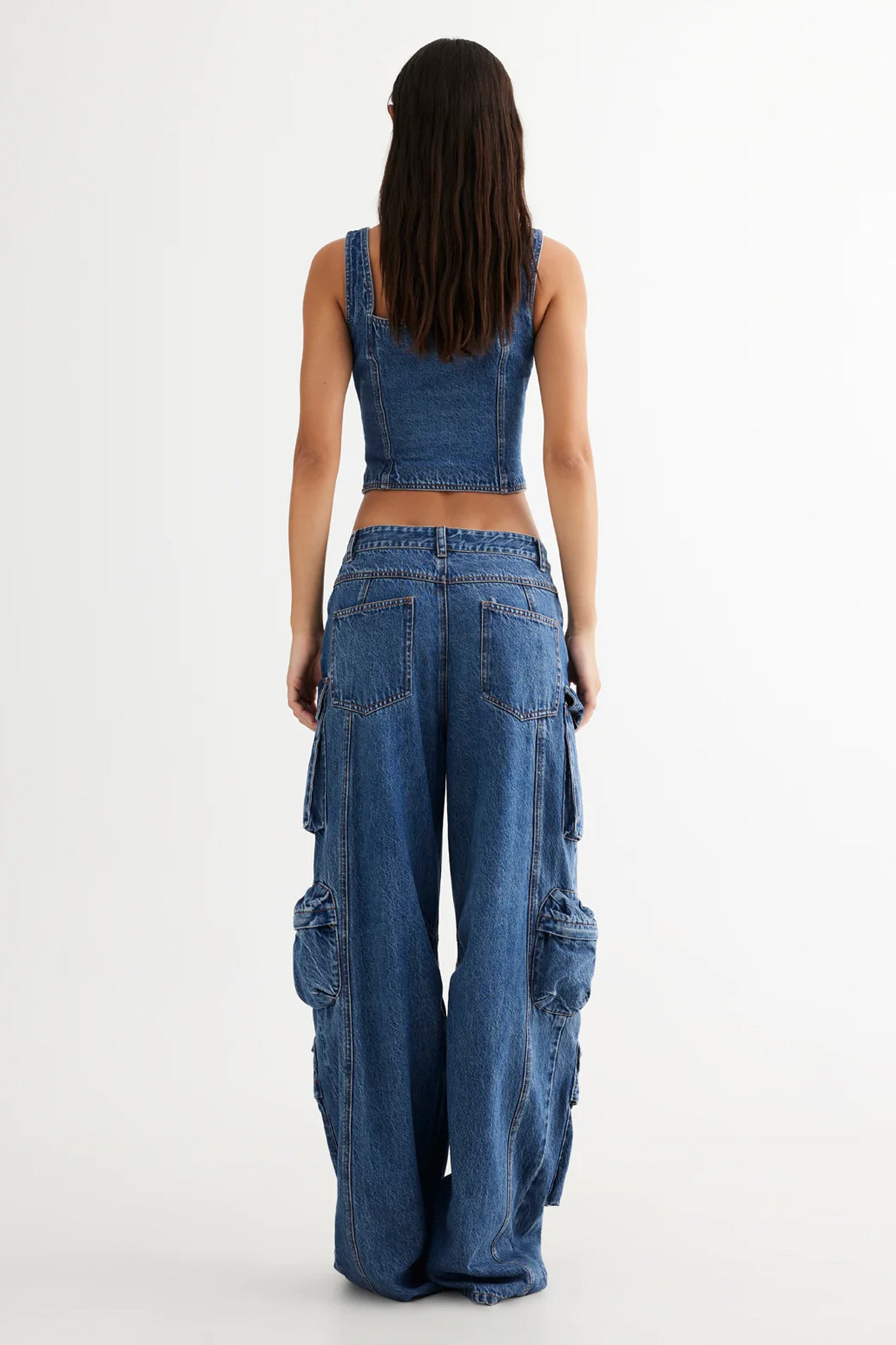 LIONESS After Hours Corset Blue Denim by Selfie Leslie Australia