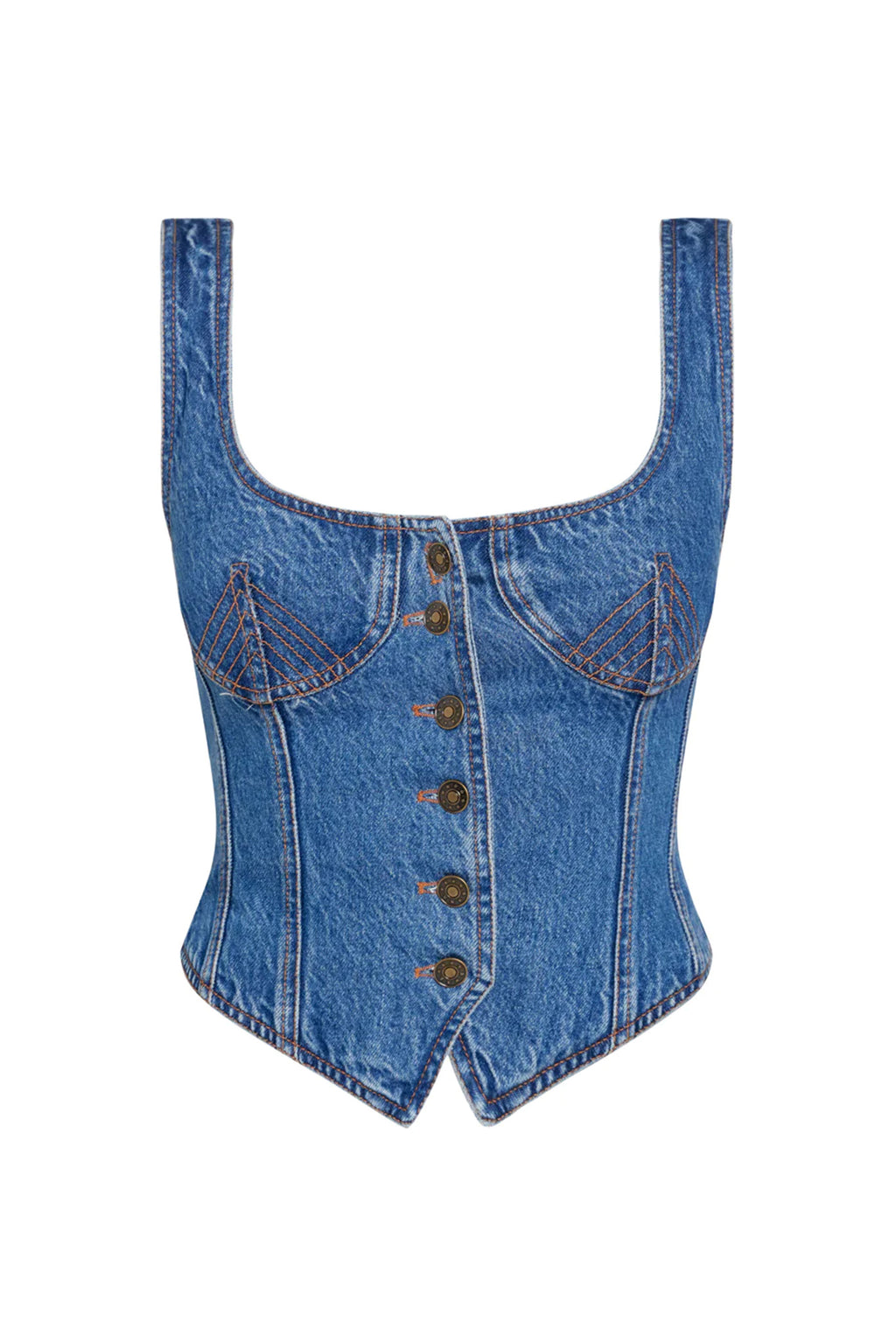 LIONESS After Hours Corset Blue Denim by Selfie Leslie Australia