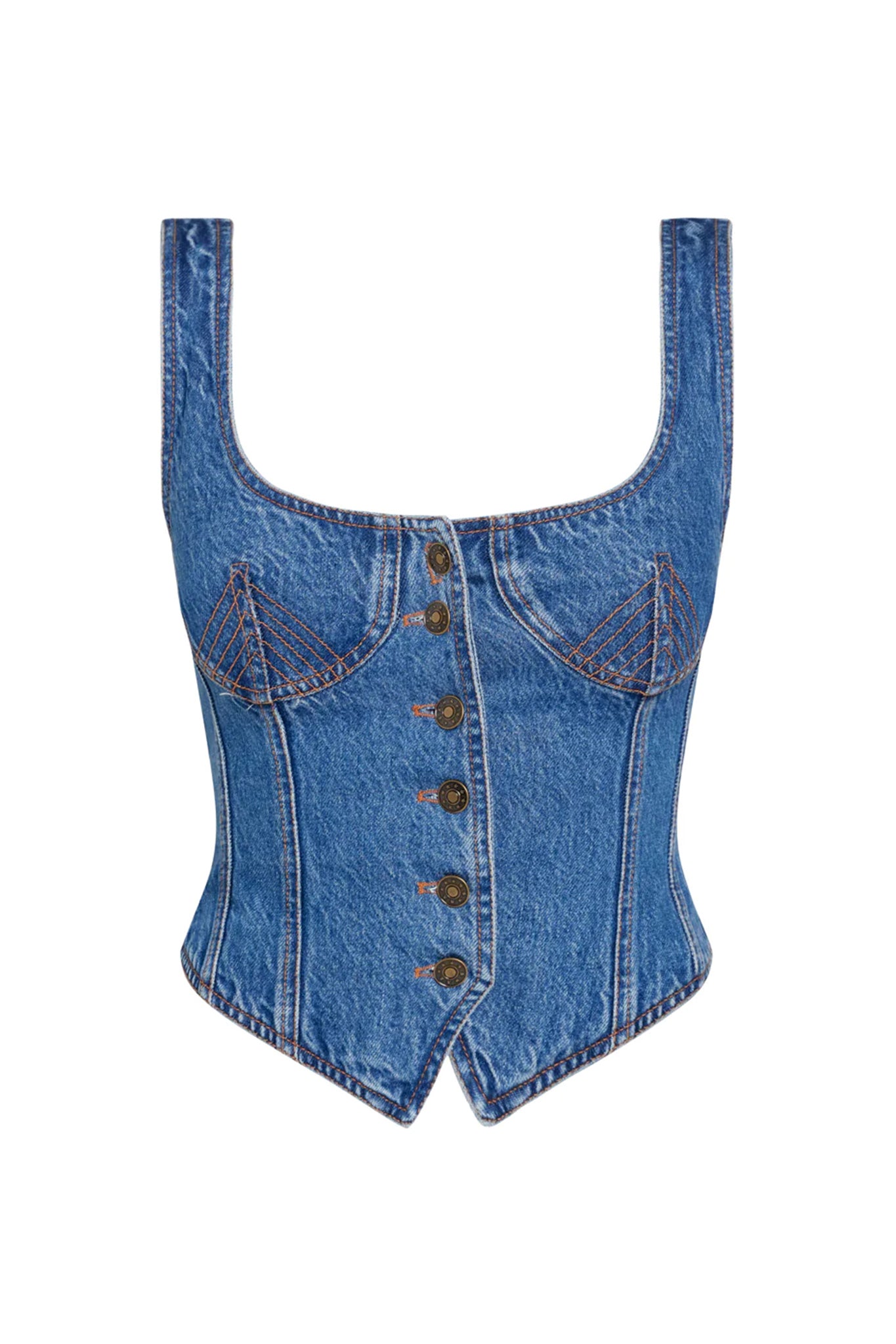LIONESS After Hours Corset Blue Denim by Selfie Leslie Australia