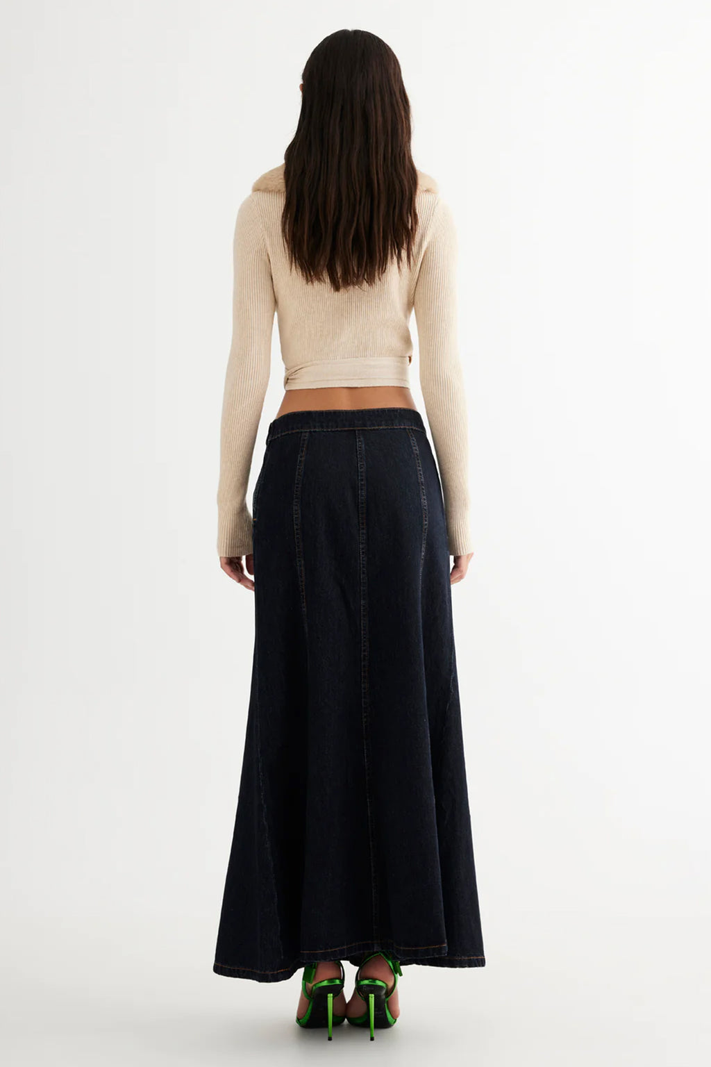 LIONESS Wyoming Denim Skirt Dark Denim by Selfie Leslie Australia