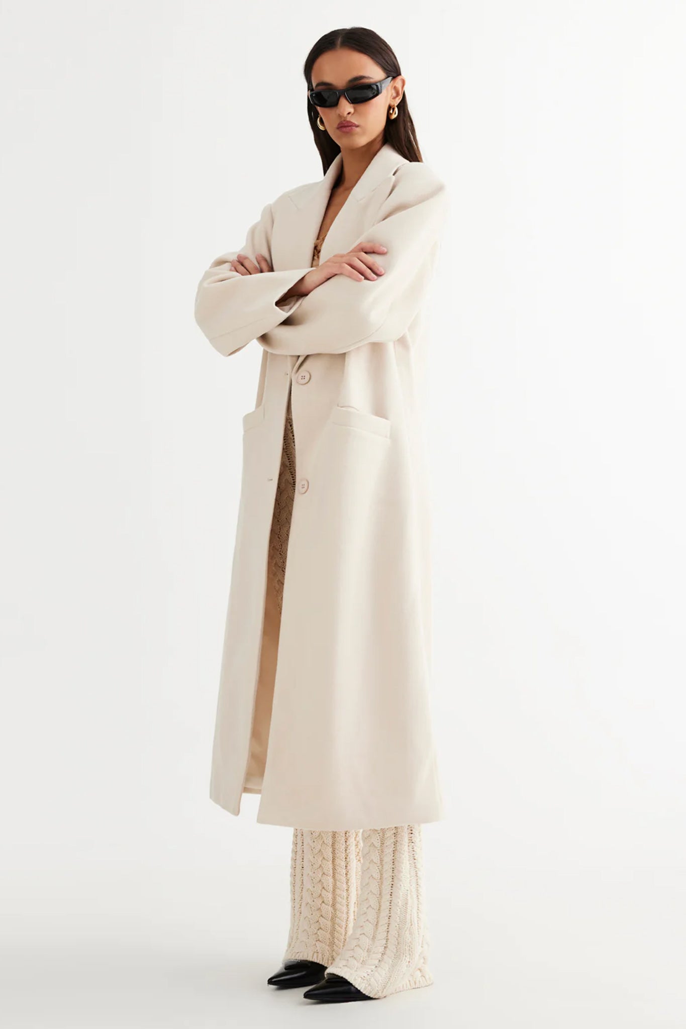 LIONESS Olsen Coat Cream by Selfie Leslie Australia