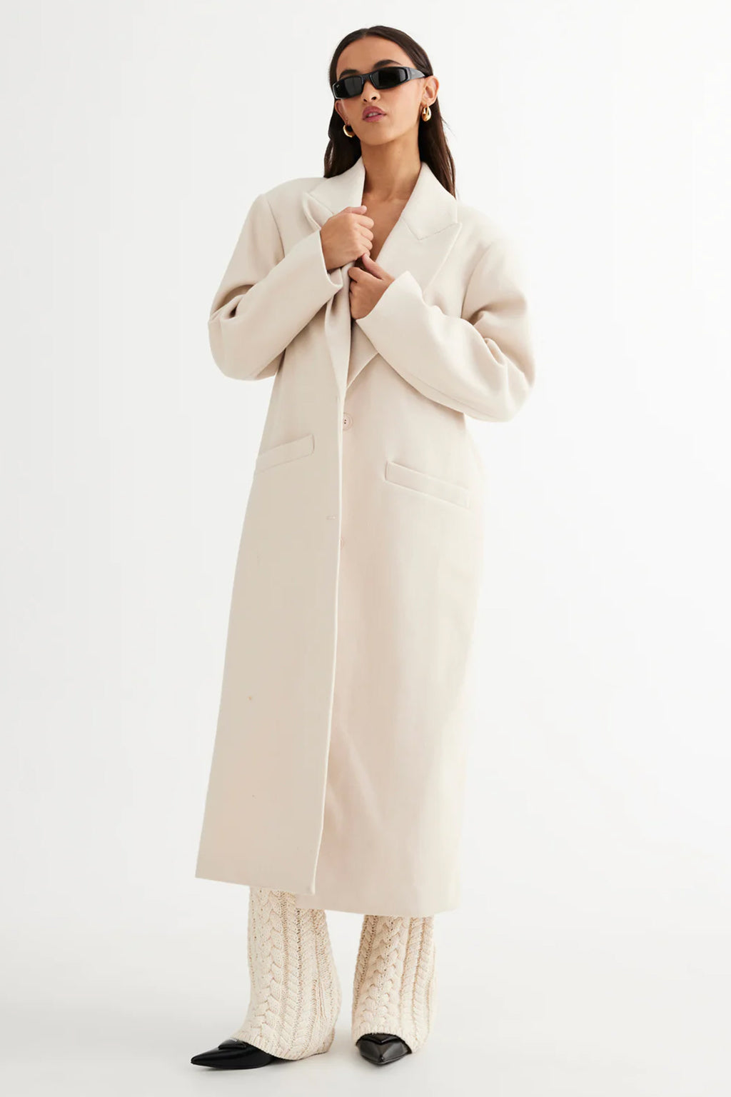 LIONESS Olsen Coat Cream by Selfie Leslie Australia