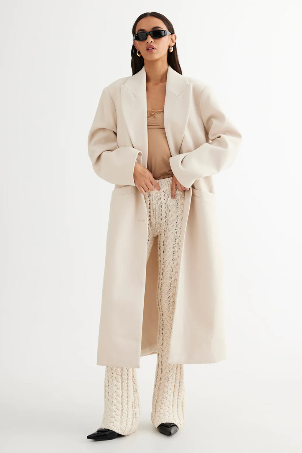 LIONESS Olsen Coat Cream by Selfie Leslie Australia