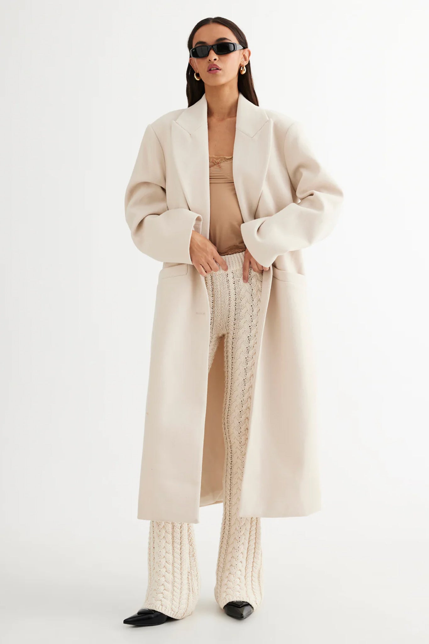 LIONESS Olsen Coat Cream by Selfie Leslie Australia