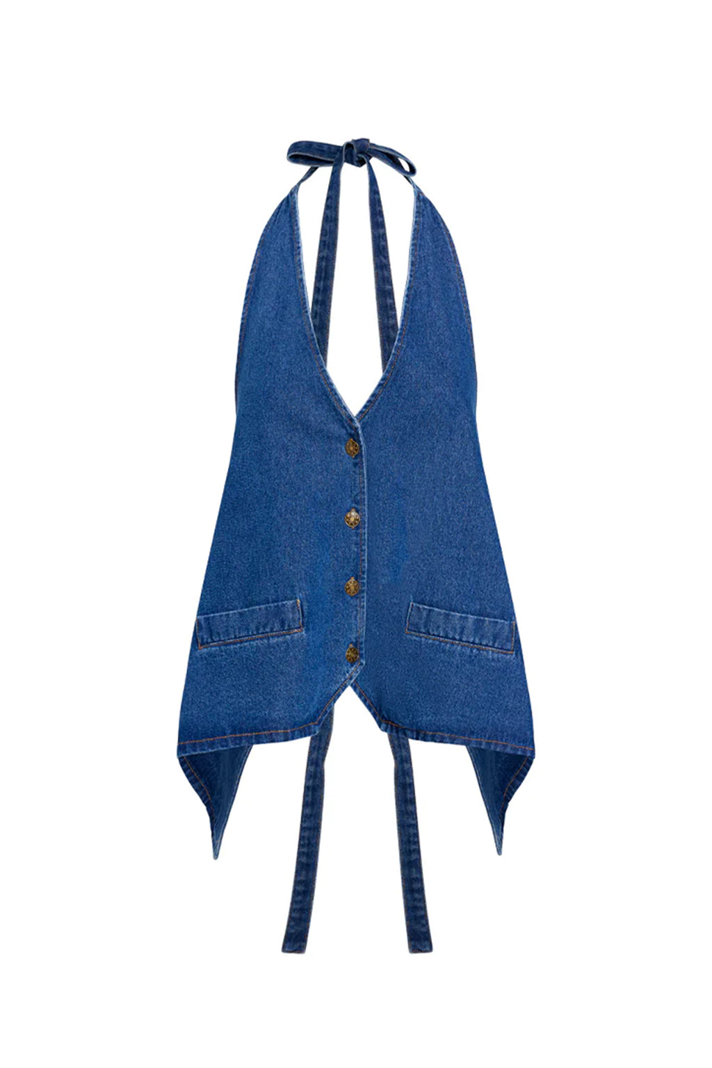 LIONESS Hills Halter Dark Denim by Selfie Leslie Australia
