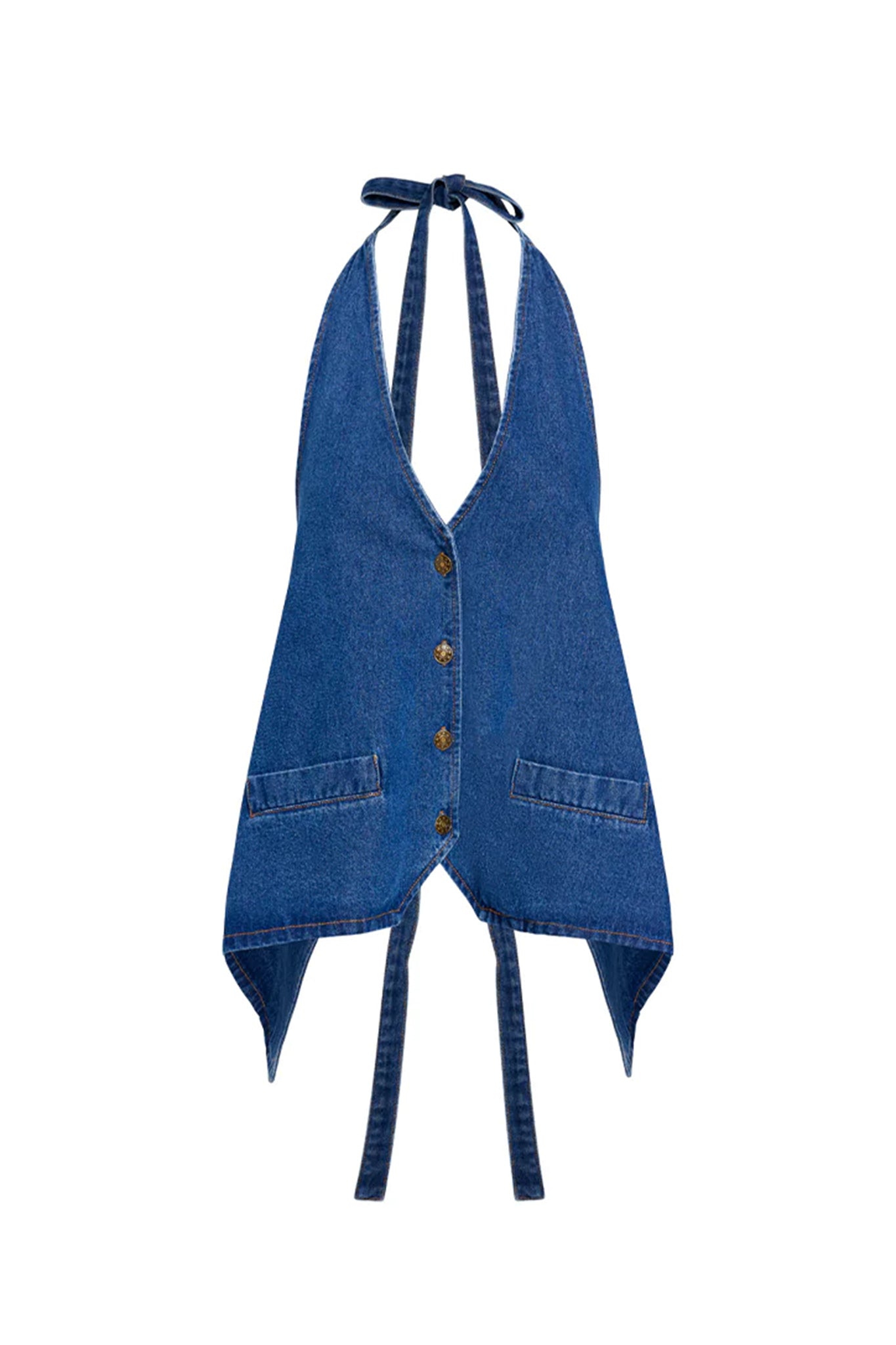 LIONESS Hills Halter Dark Denim by Selfie Leslie Australia