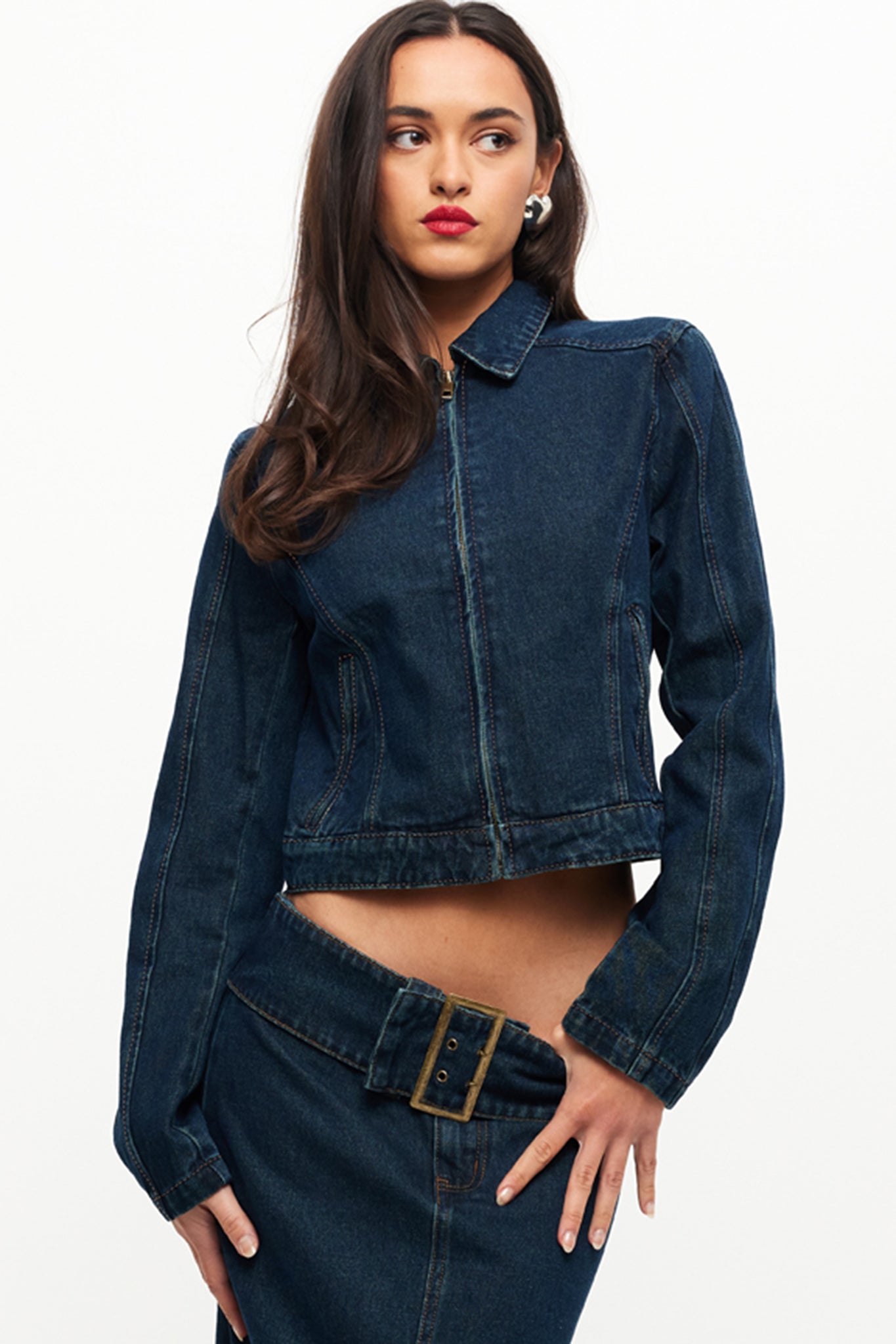 Lioness Uma Denim Jacket Denim Blue by Selfie Leslie Australia
