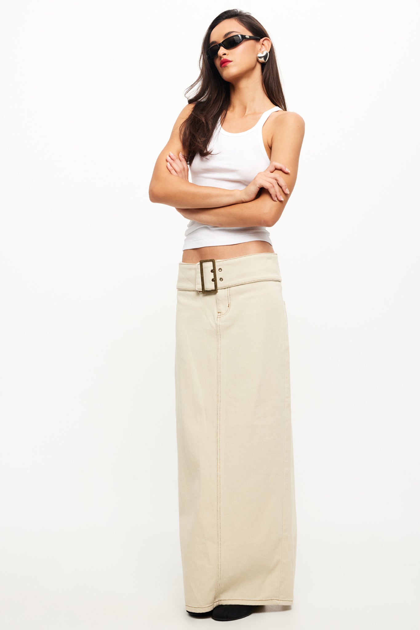 Lioness Uma Denim Midi Ecru by Selfie Leslie Australia