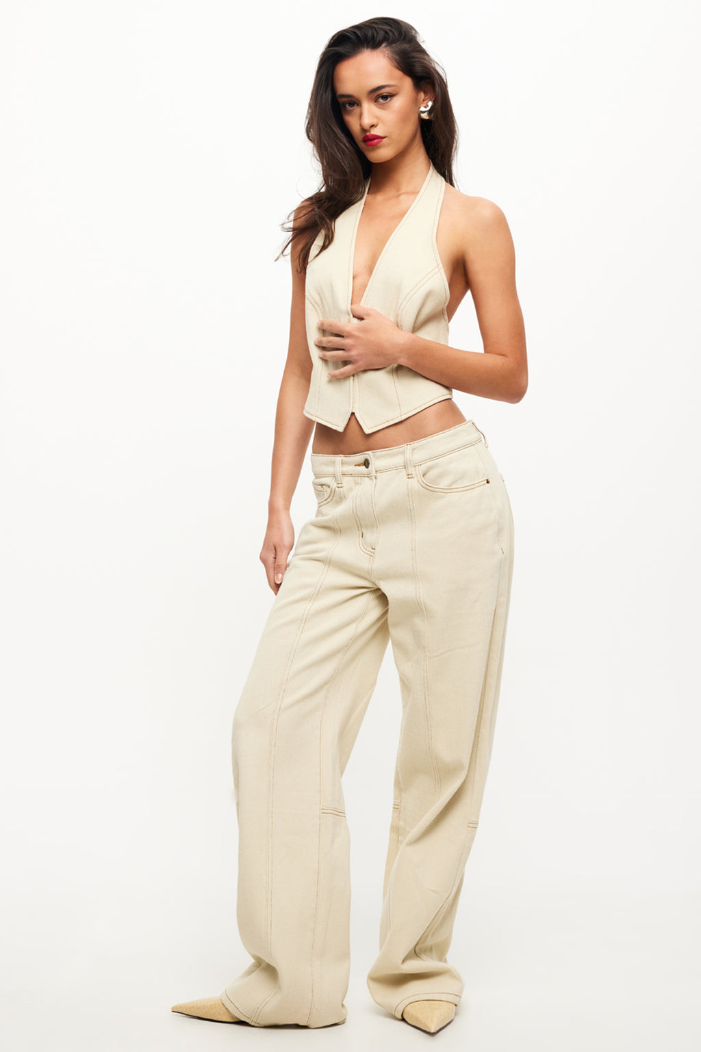 Lioness Je Suis Halter Ecru by Selfie Leslie Australia