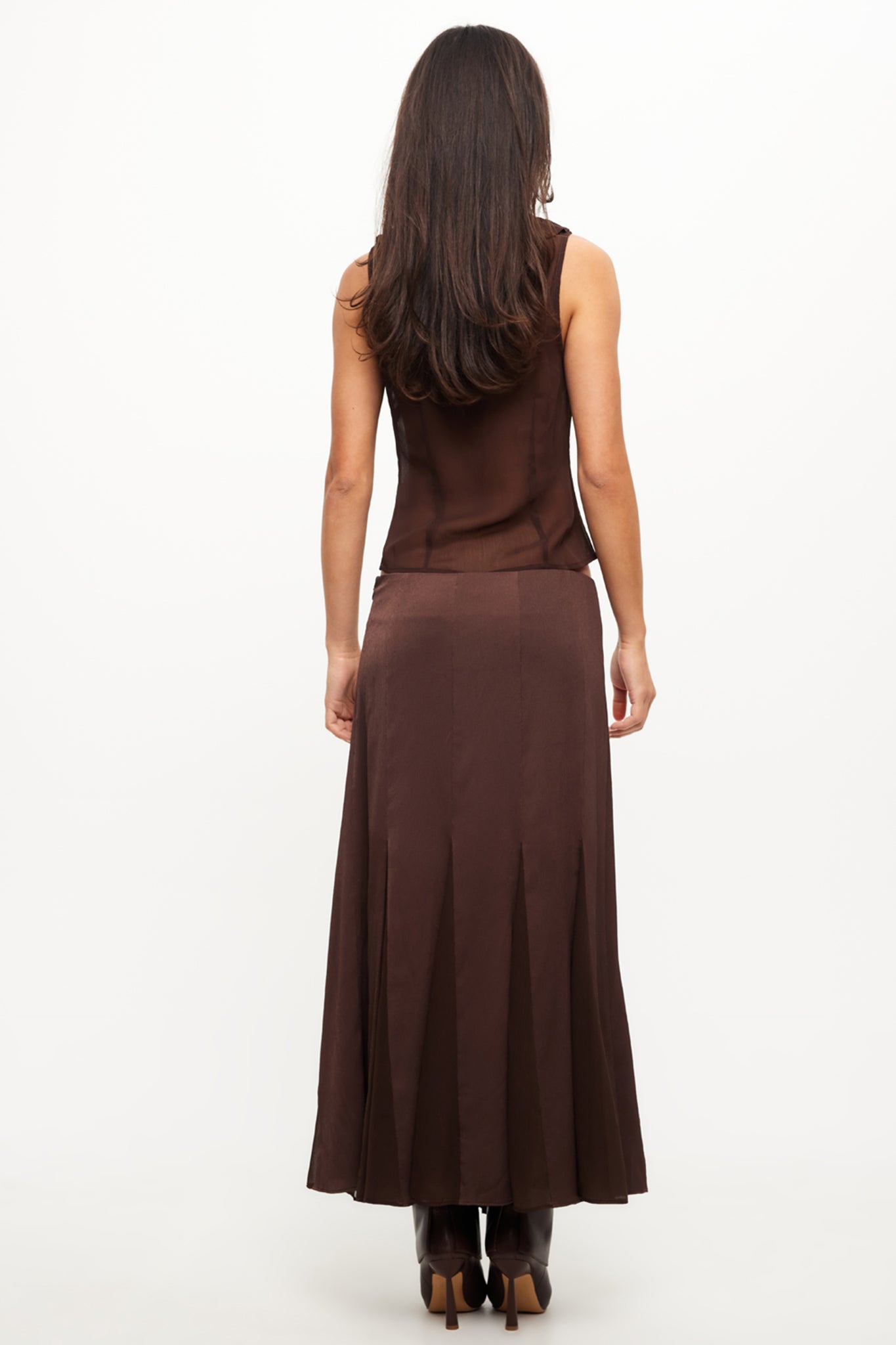 Lioness Rose Ruffle Top Chocolate by Selfie Leslie Australia