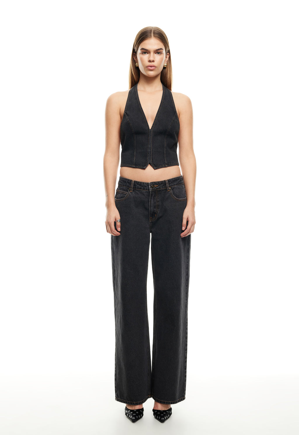LIONESS Je Suis Halter Charcoal by Selfie Leslie Australia