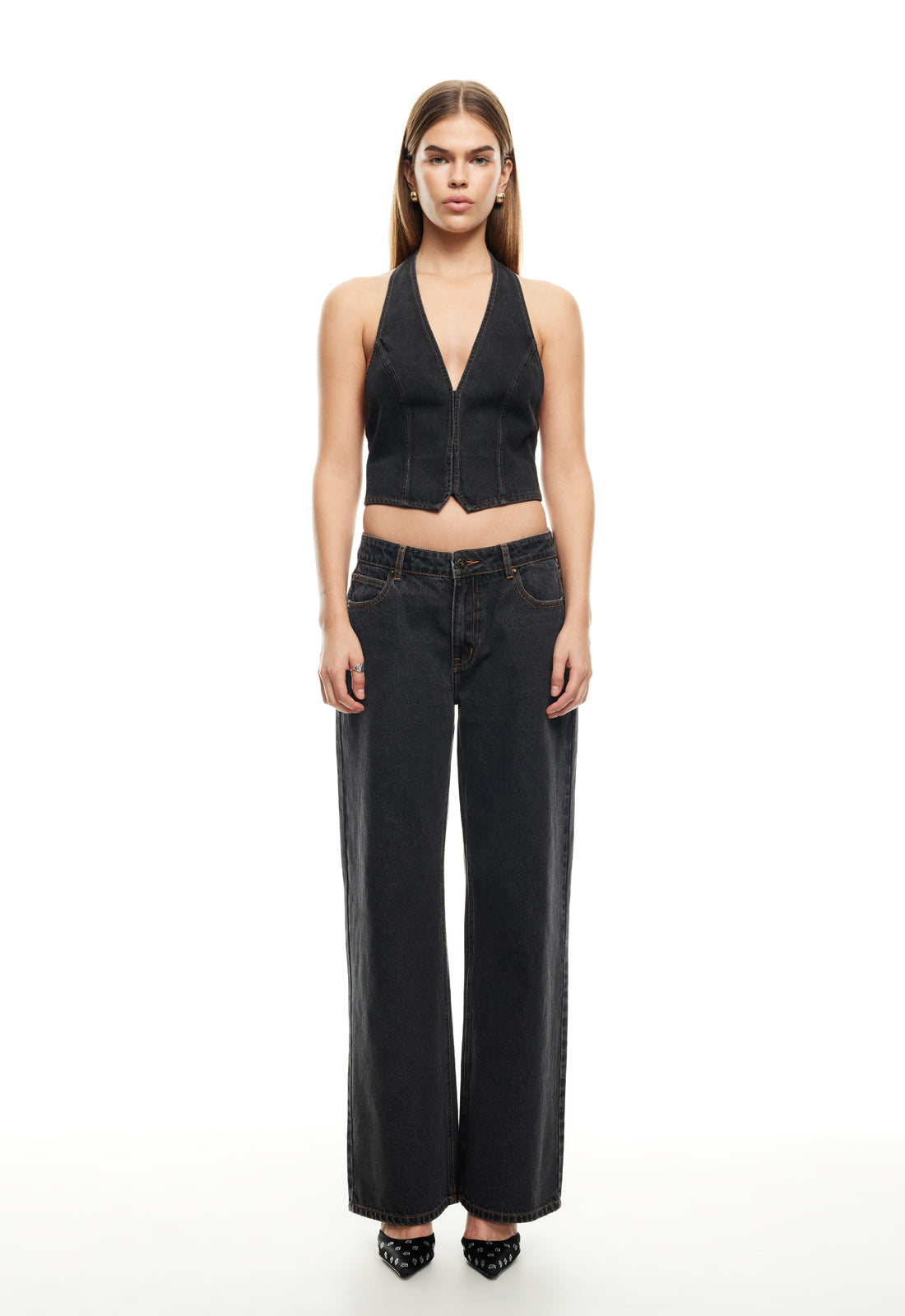 LIONESS Je Suis Halter Charcoal by Selfie Leslie Australia
