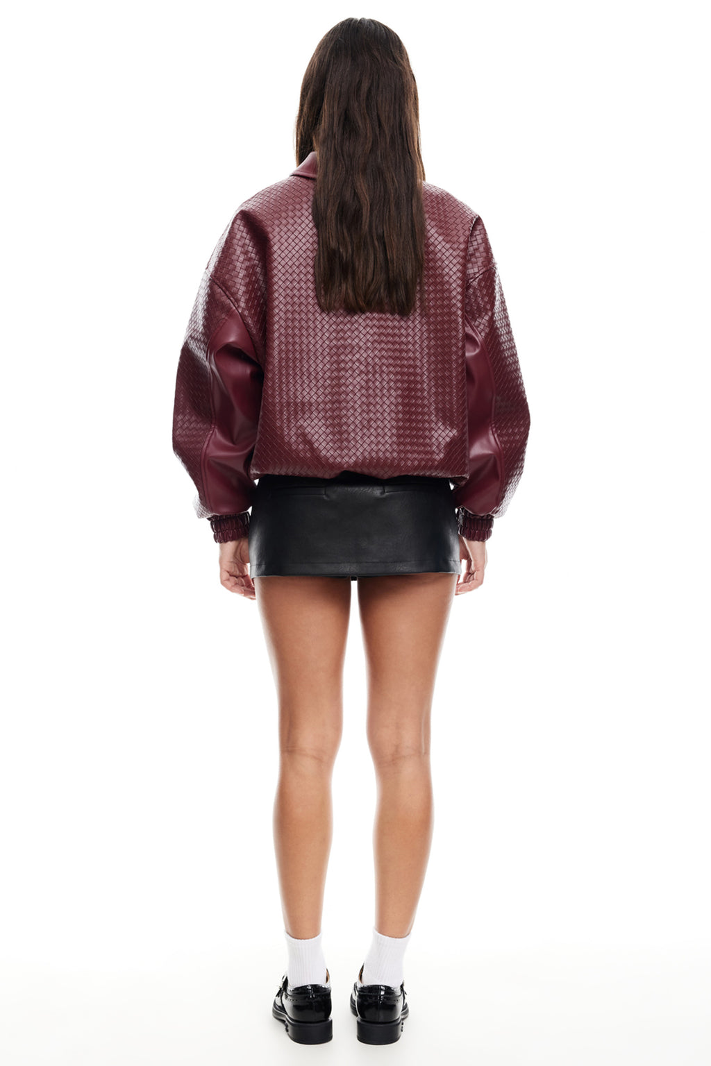 LIONESS Kenny Bomber Jacket Burgundy by Selfie Leslie Australia