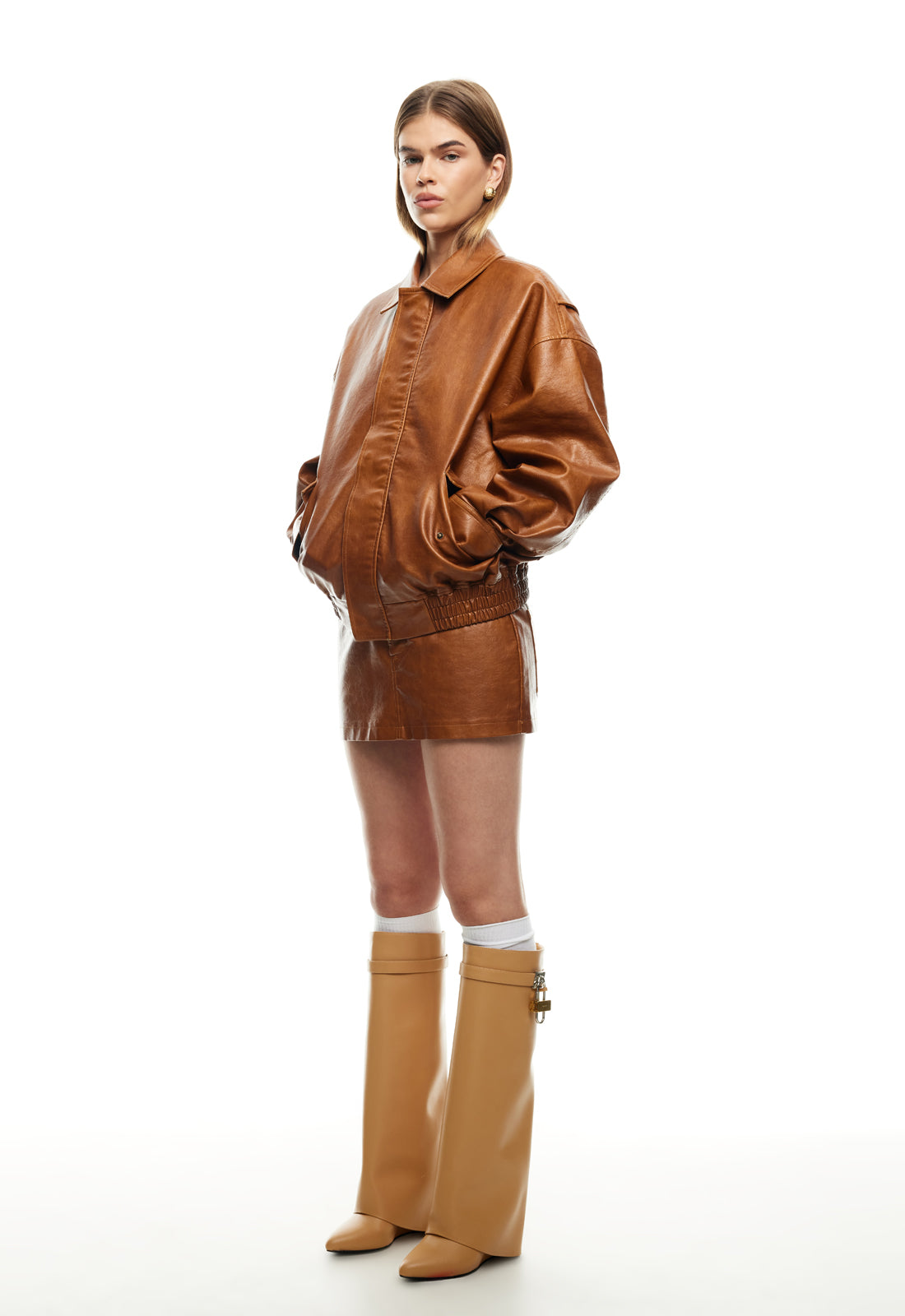 LIONESS Kenny Bomber Tan by Selfie Leslie Australia