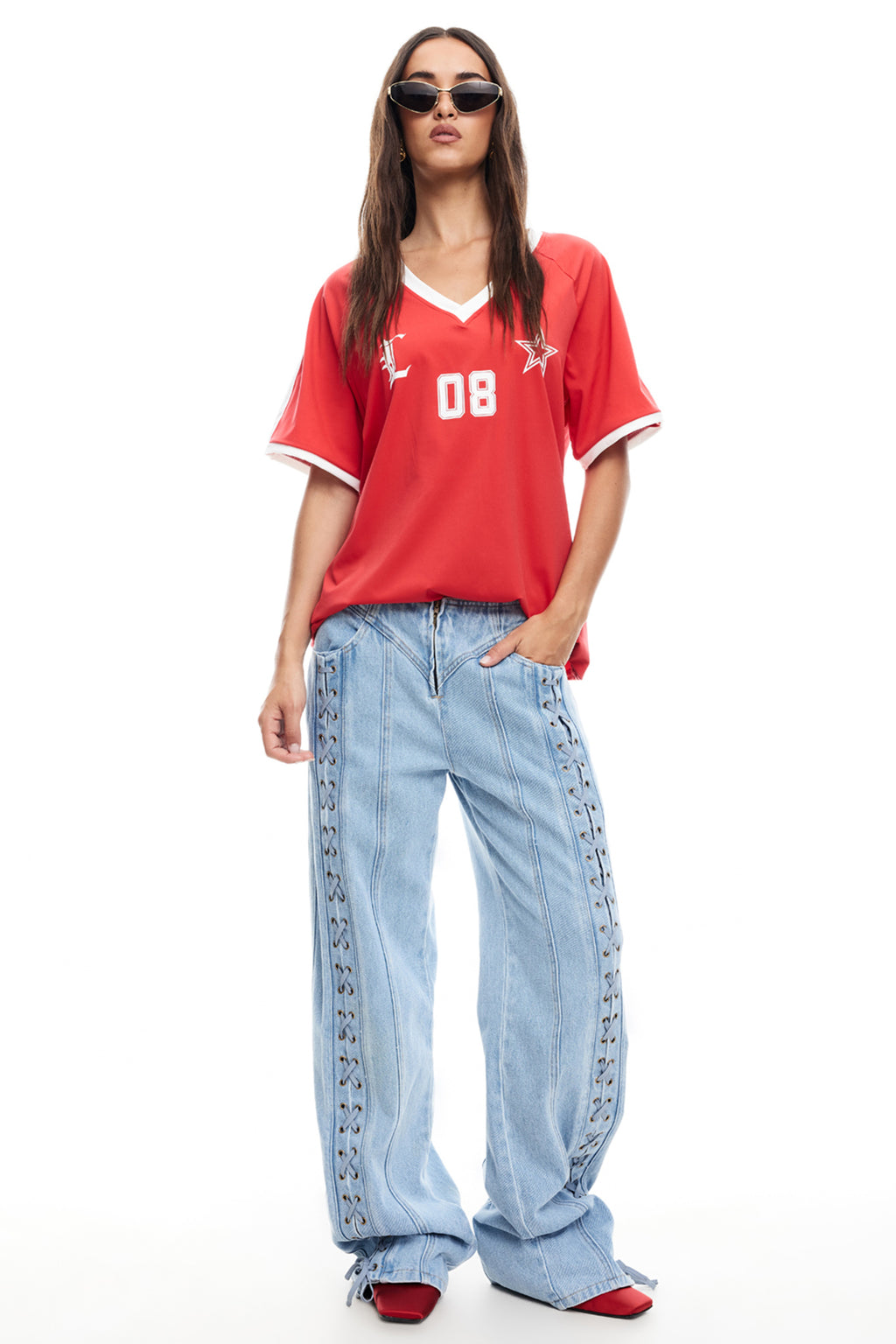 LIONESS Spectate Top Red by Selfie Leslie Australia