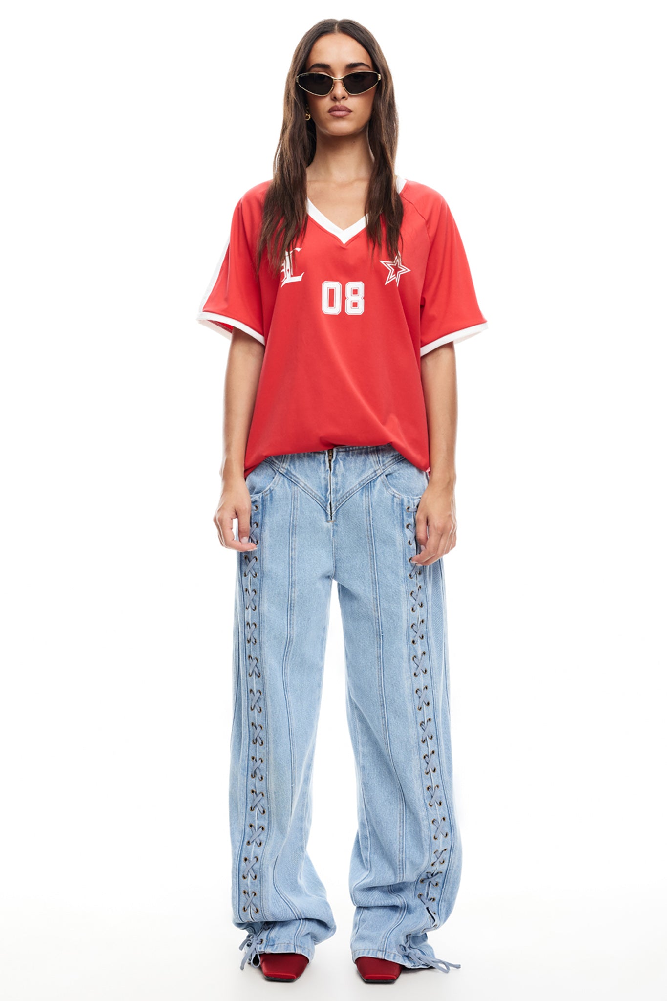 LIONESS Spectate Top Red by Selfie Leslie Australia