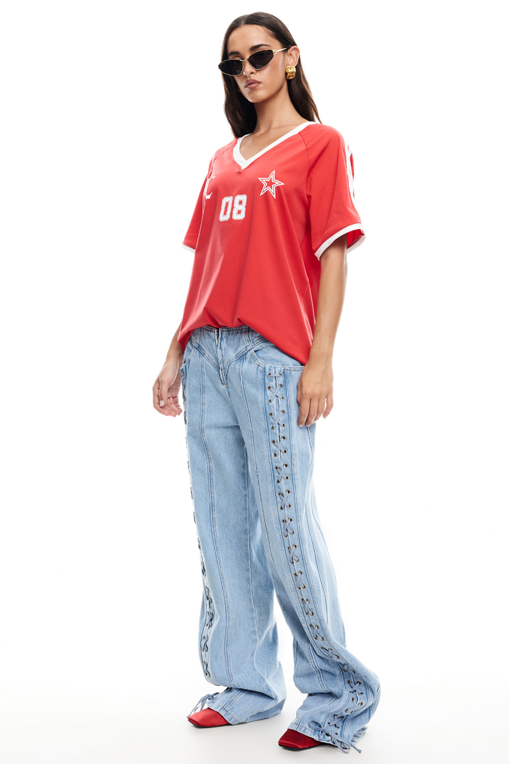 LIONESS Spectate Top Red by Selfie Leslie Australia