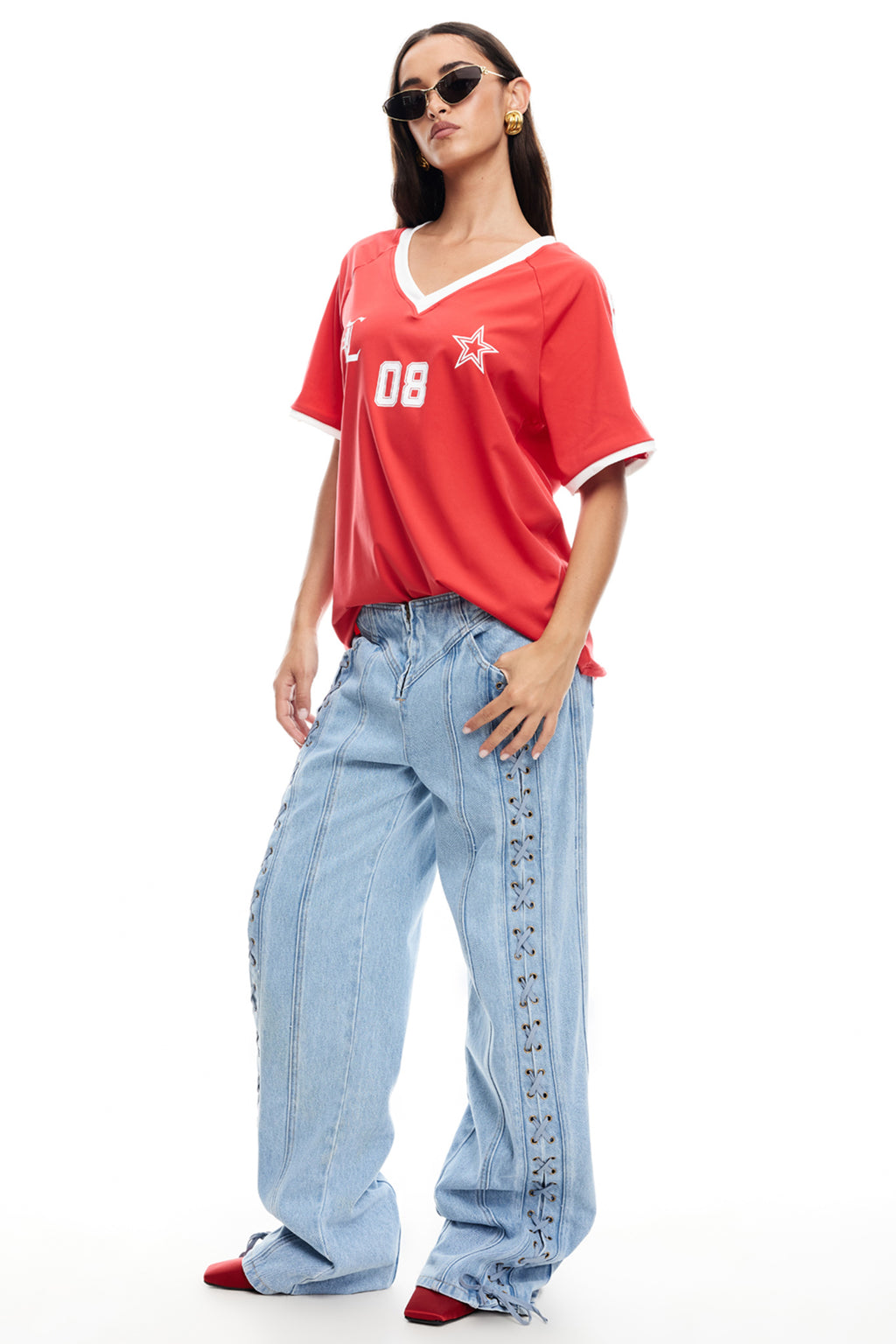 LIONESS Spectate Top Red by Selfie Leslie Australia