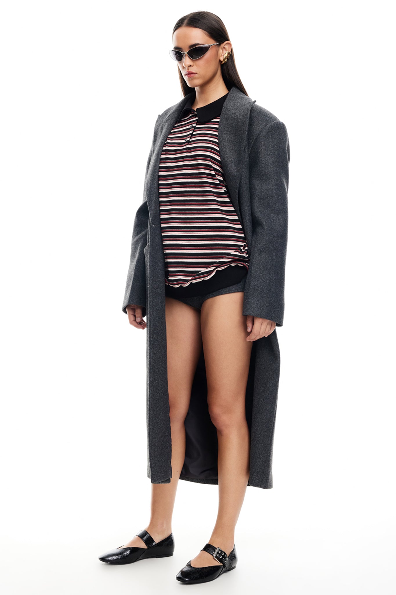 LIONESS Olsen Coat Grey Marle by Selfie Leslie Australia