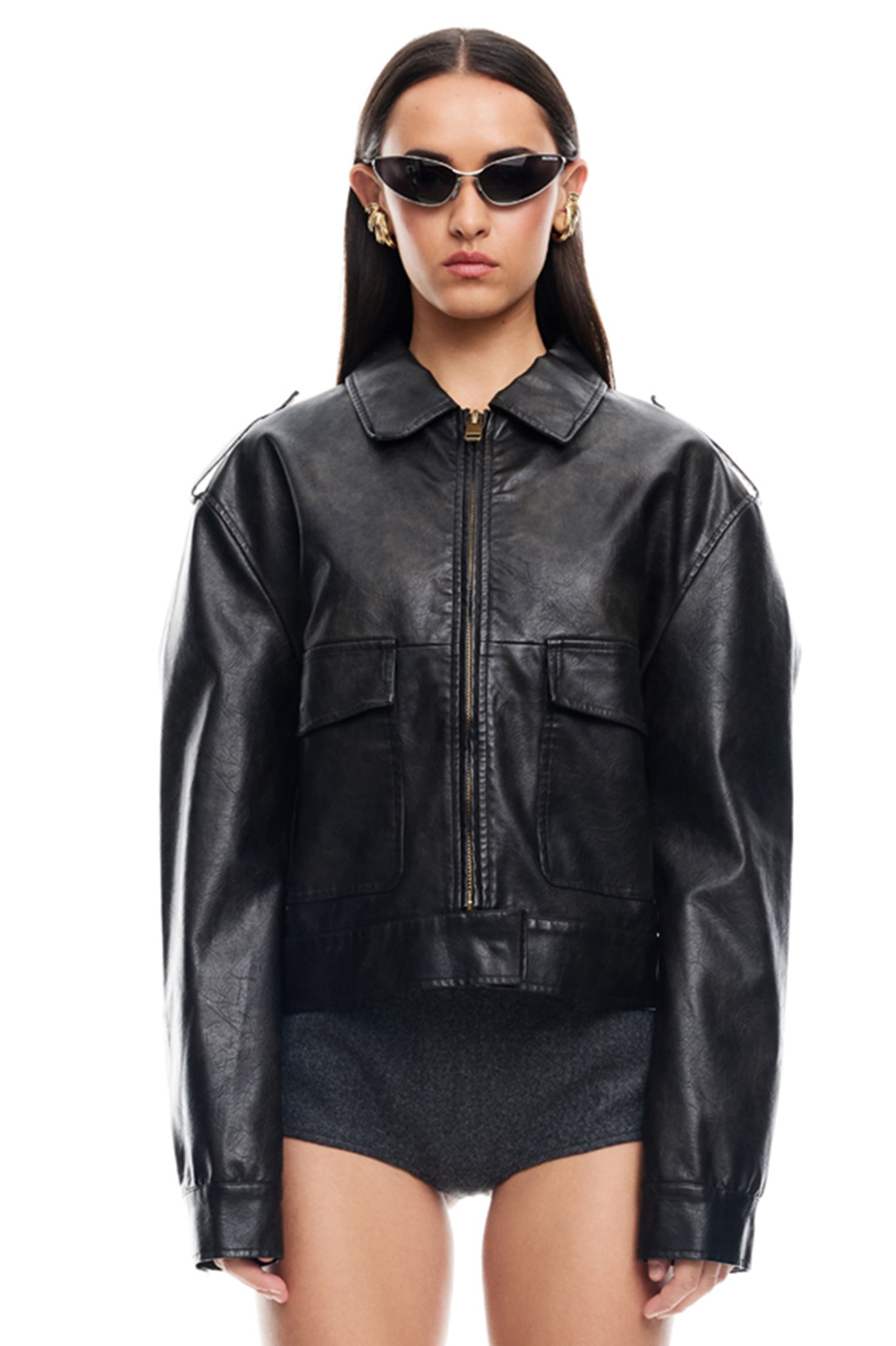 LIONESS Eighties Bomber Washed Onyx by Selfie Leslie Australia