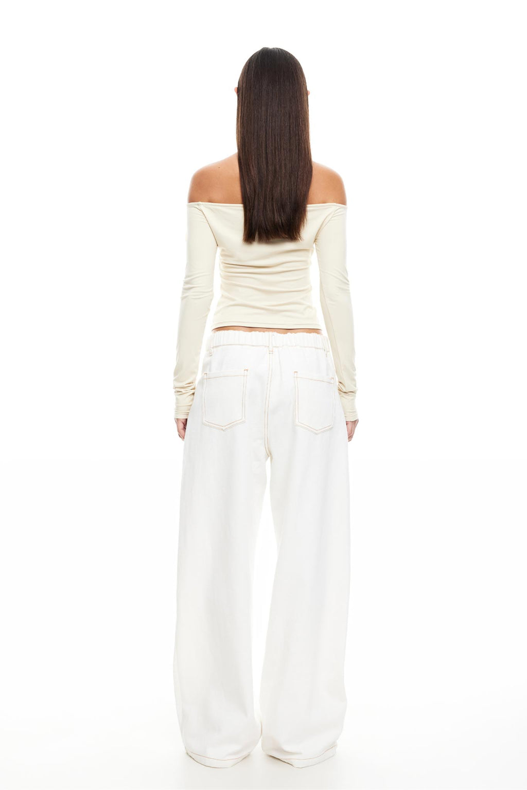 LIONESS Insightful Off Shoulder Top Ivory by Selfie Leslie Australia