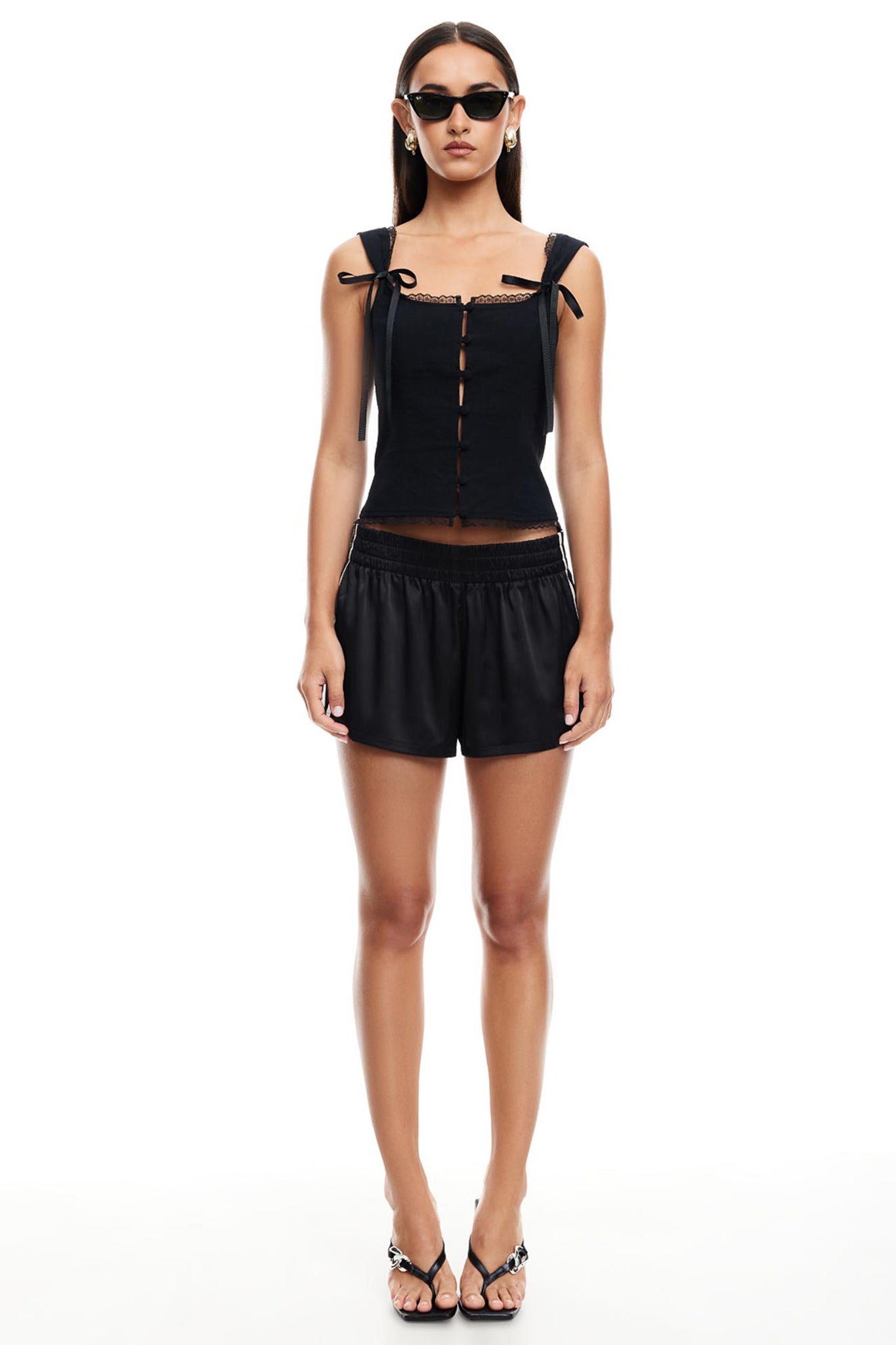 LIONESS Crystal Cami Onyx by Selfie Leslie Australia