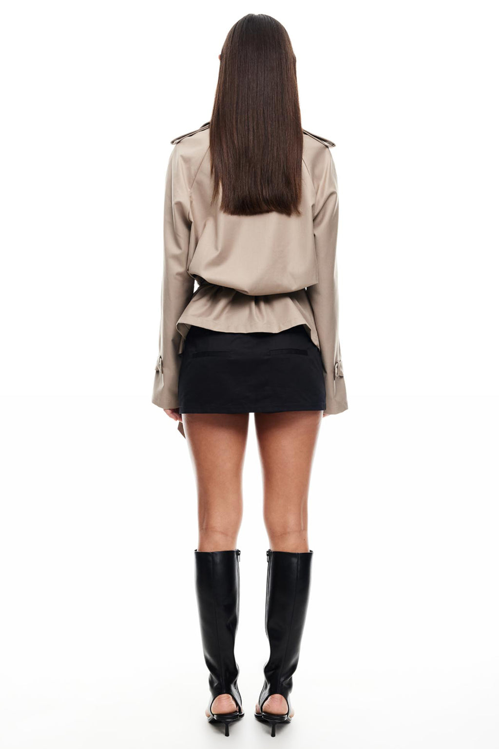 LIONESS Cropped Trencherous Coat Mushroom by Selfie Leslie Australia