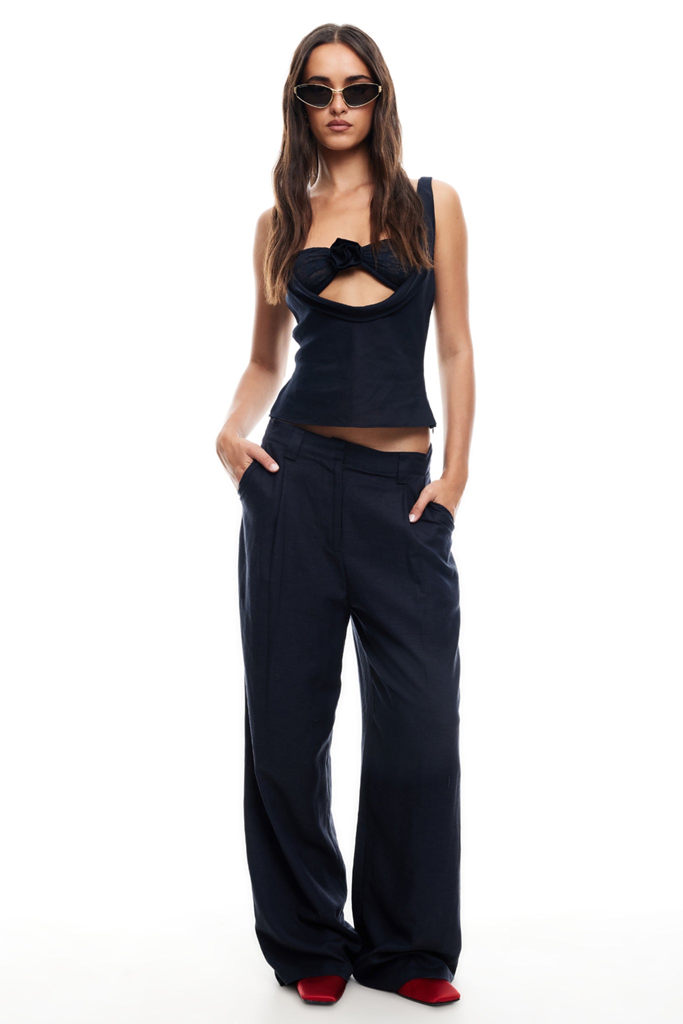 LIONESS Delilah Top Navy by Selfie Leslie Australia