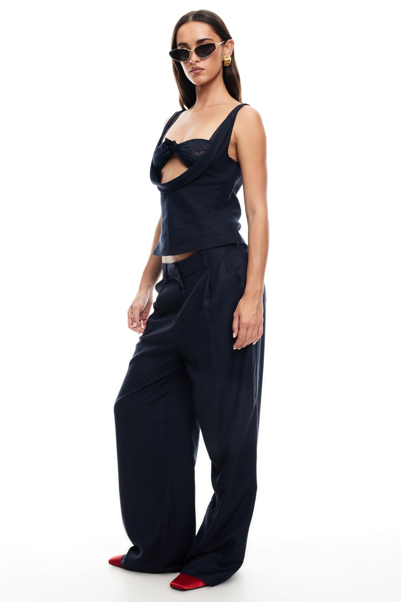 LIONESS Delilah Top Navy by Selfie Leslie Australia