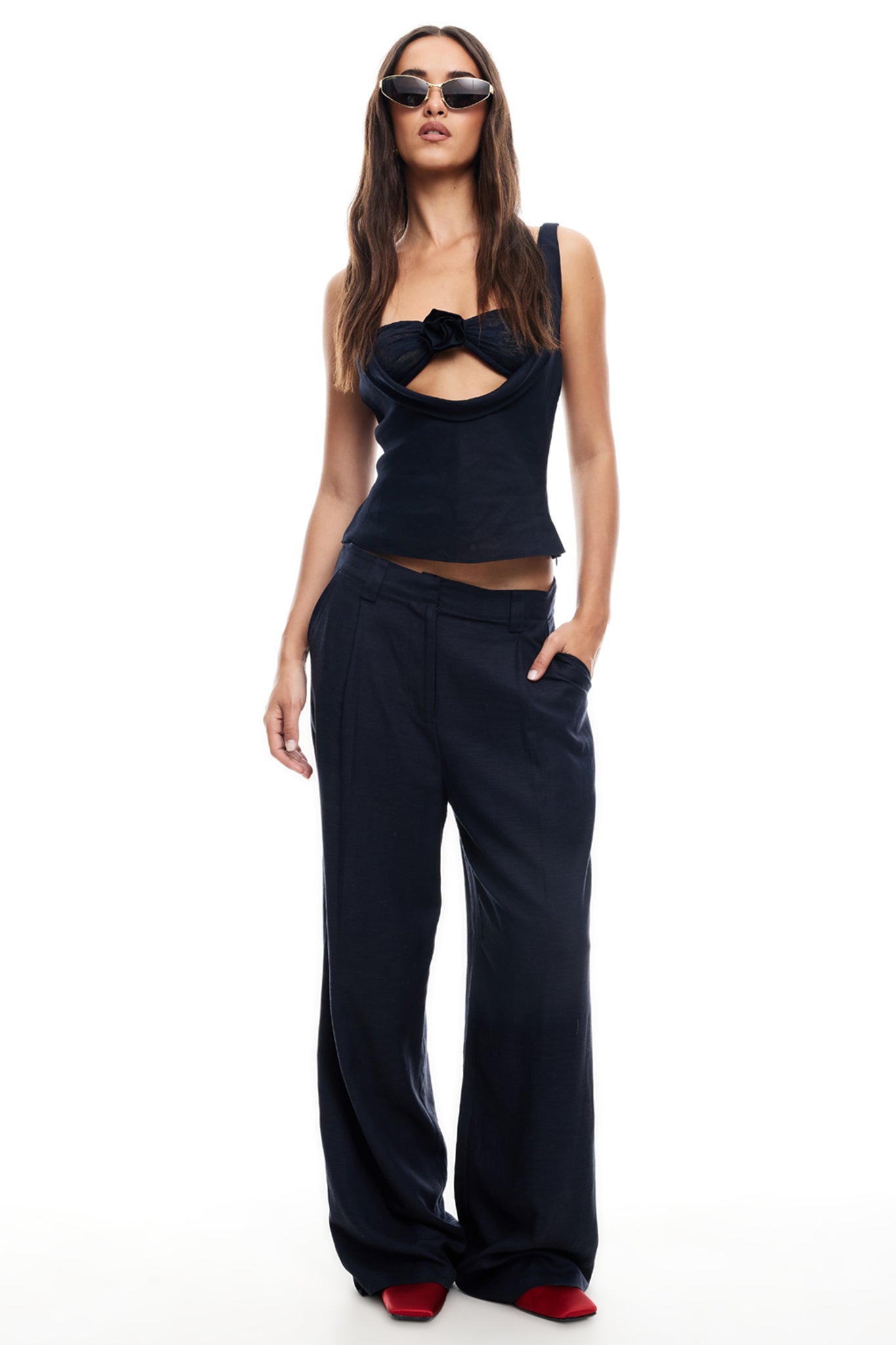 LIONESS Delilah Top Navy by Selfie Leslie Australia